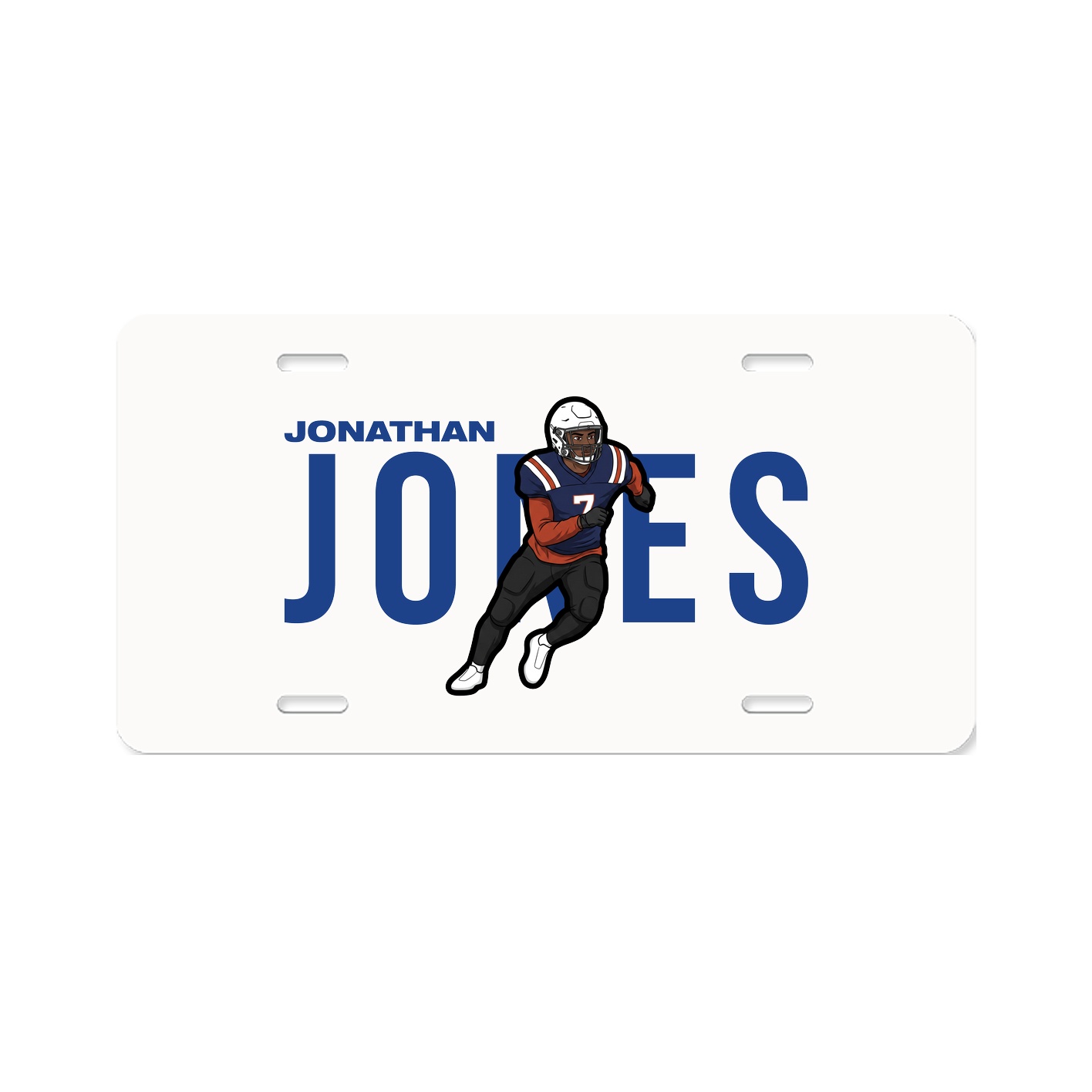 License Plate — Player Name in Classic