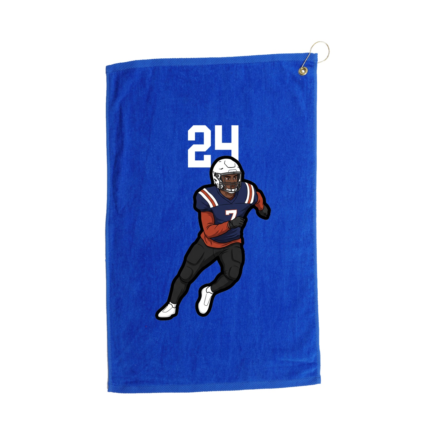 Golf Towel — Number Top in Royal
