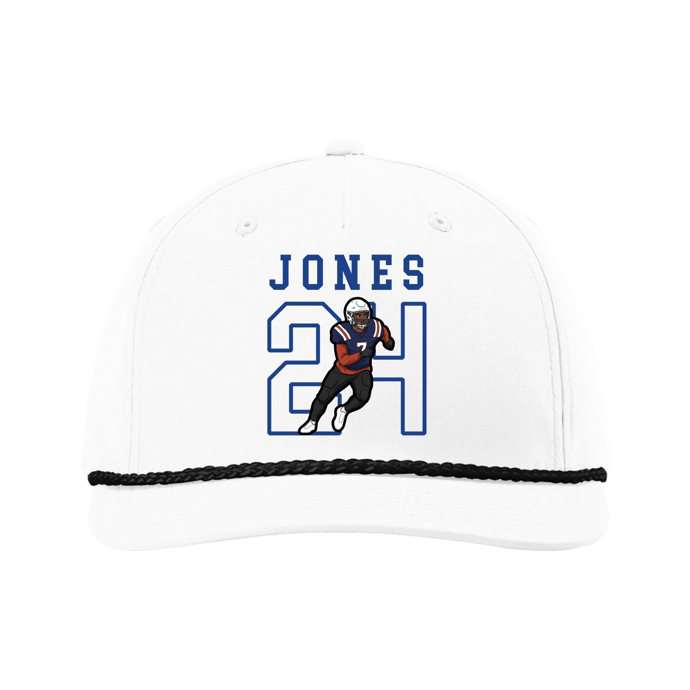 Five-Panel Classic Rope Cap — Shirsey in White
