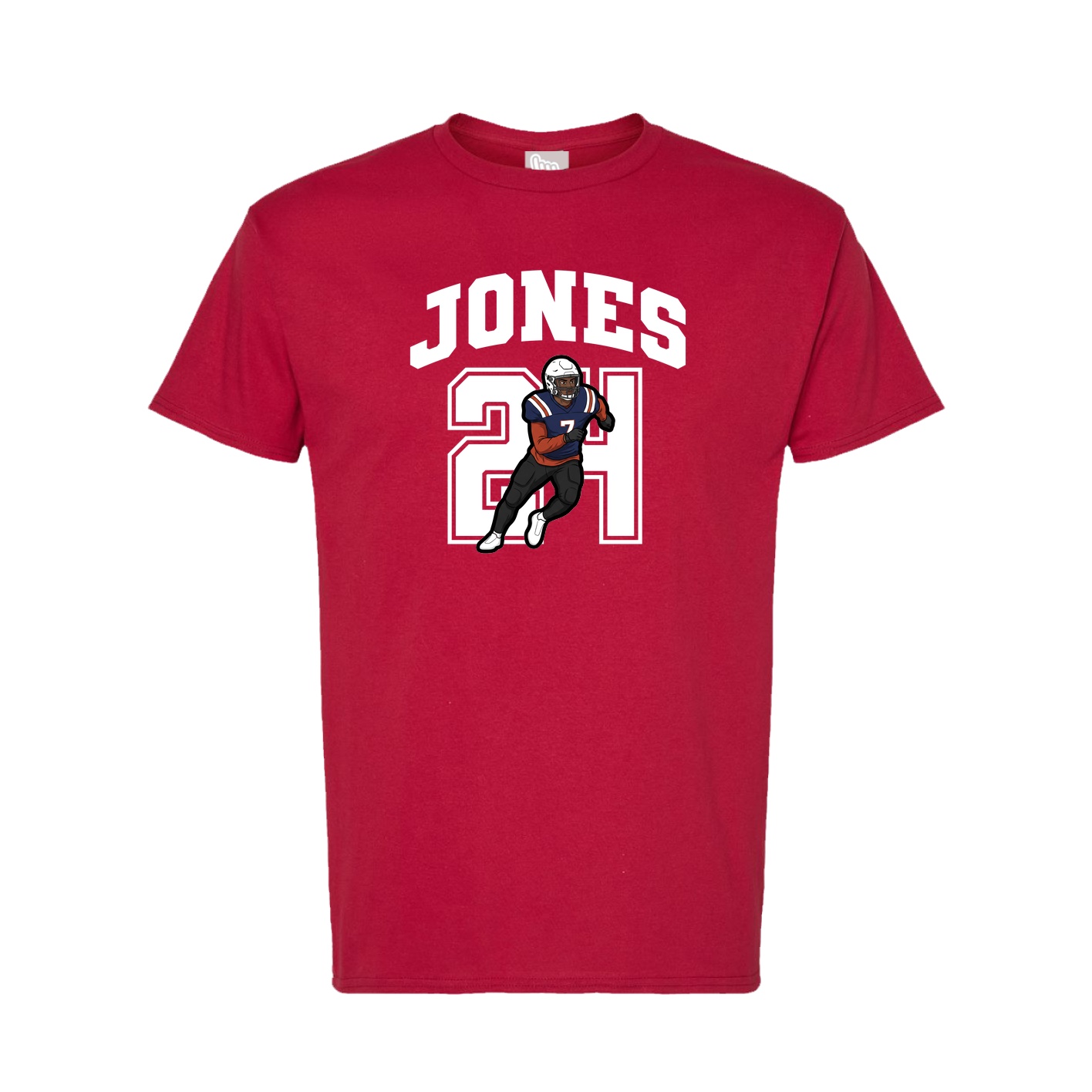 Tee — Number in Crimson