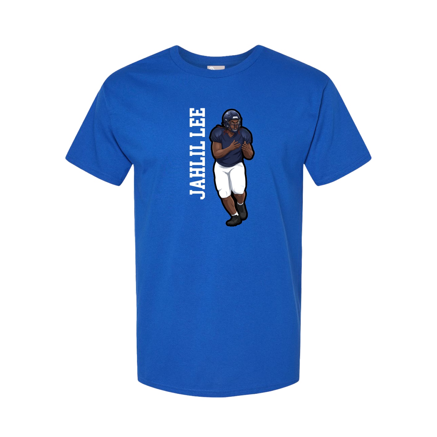 Tee — Name Vertical in Royal