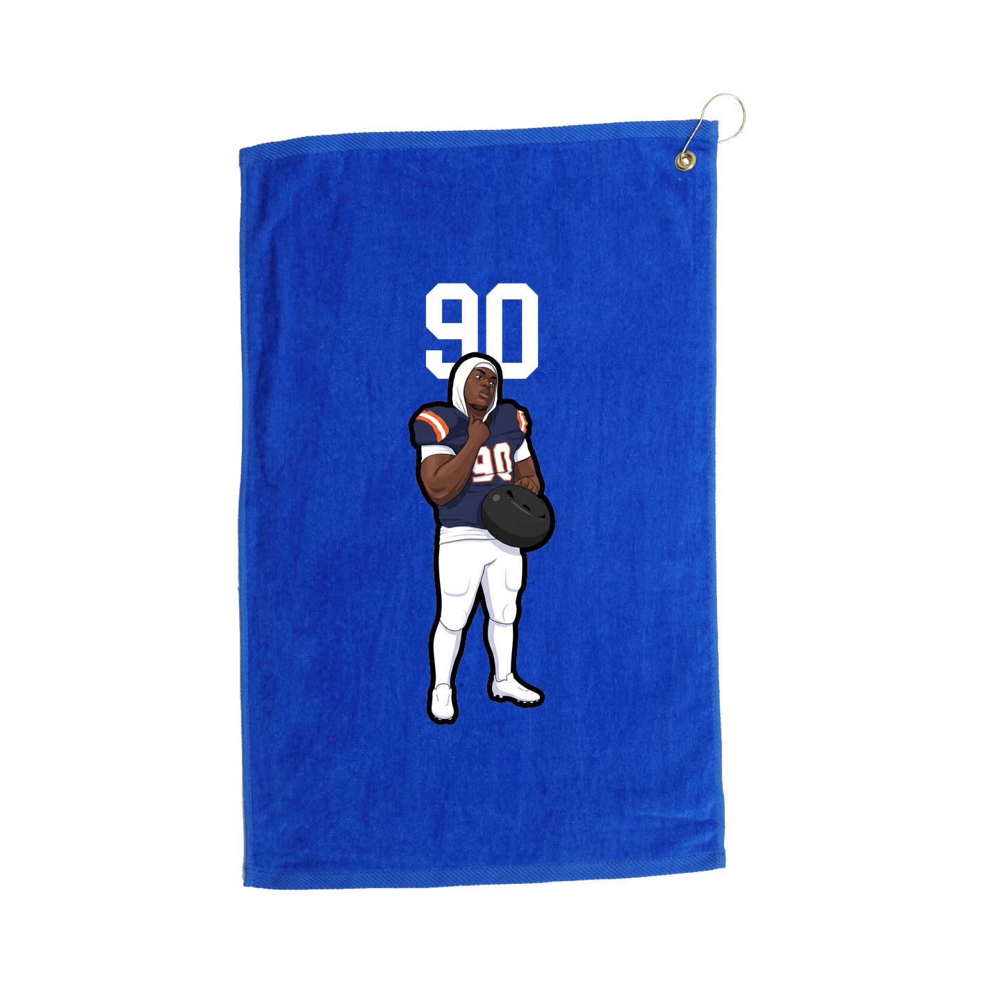 Golf Towel — Number Top in Royal