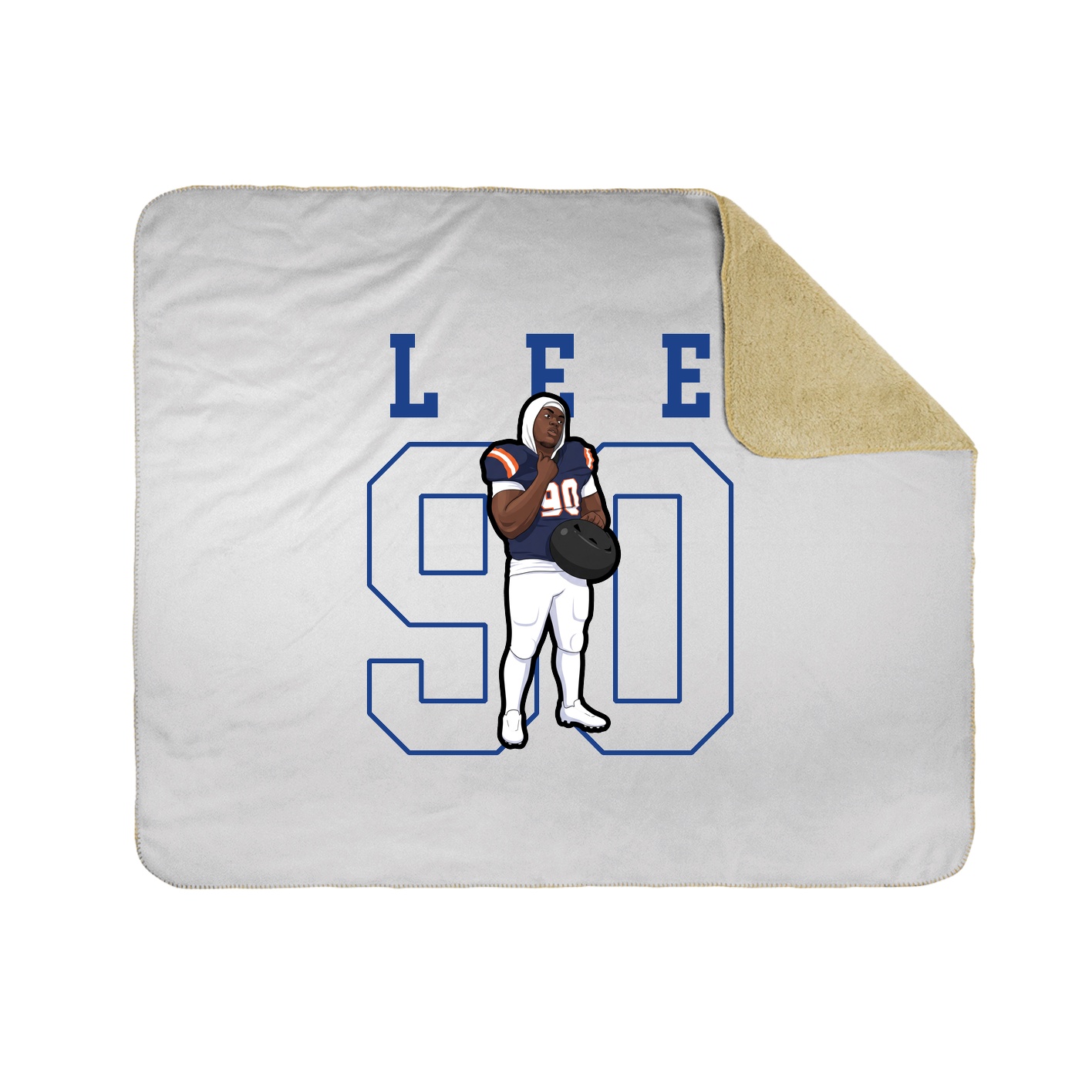 50x60 Sherpa Lined Throw Blanket