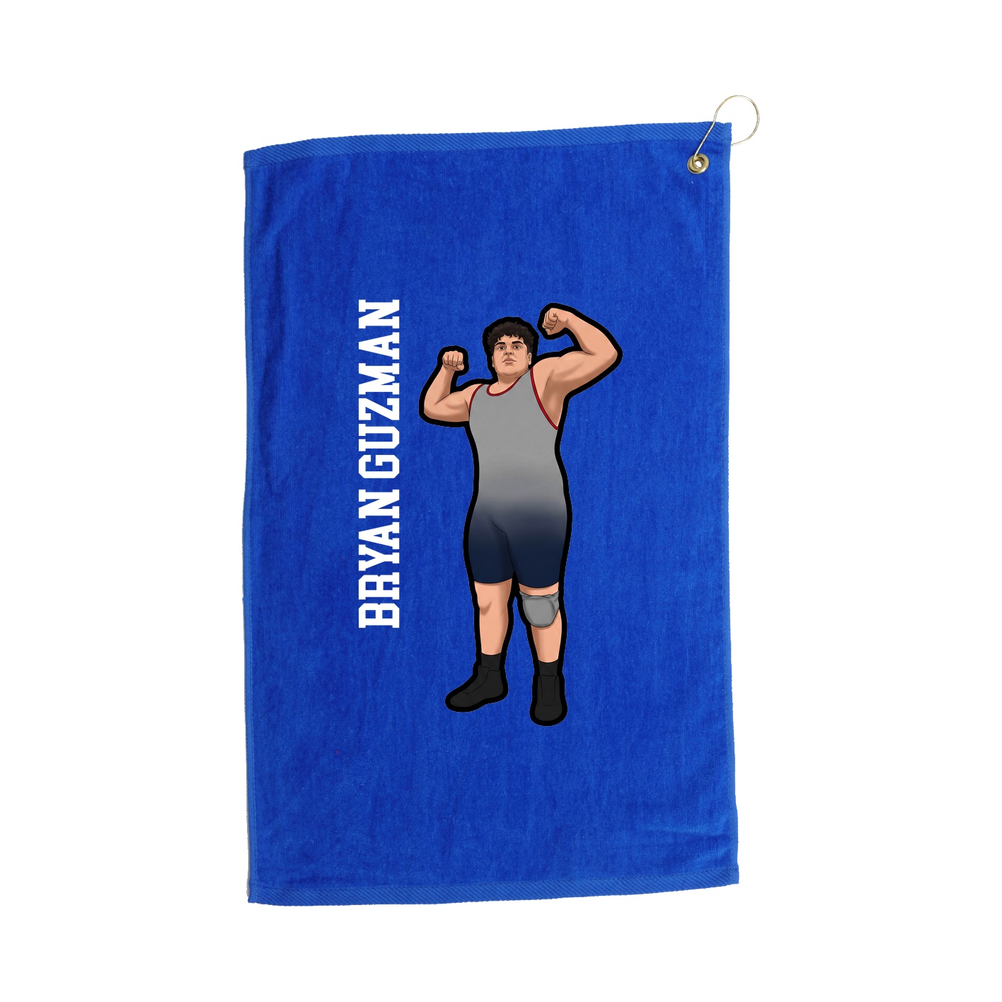 Golf Towel — Name Vertical in Royal
