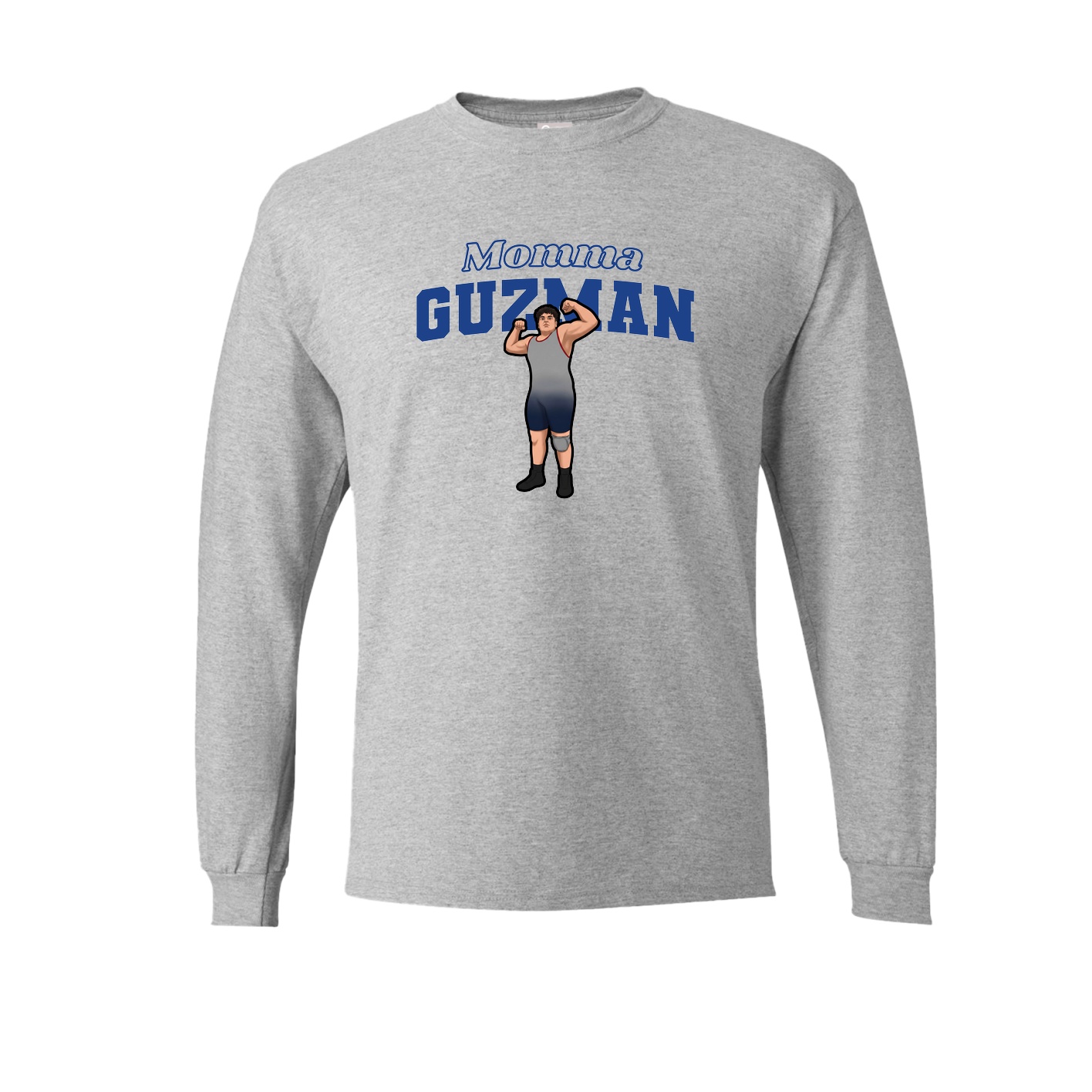 Long Sleeve Tee — Mothers Day Block in Grey