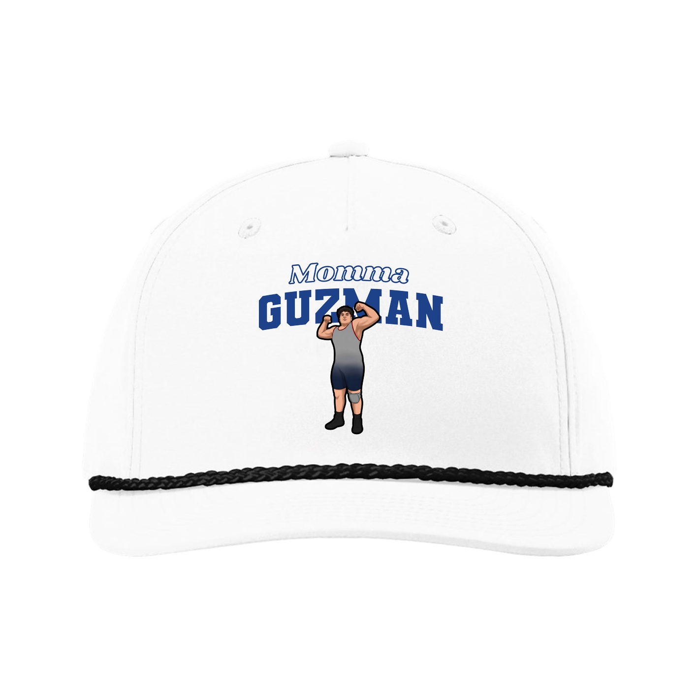 Five-Panel Classic Rope Cap — Mothers Day Block in White
