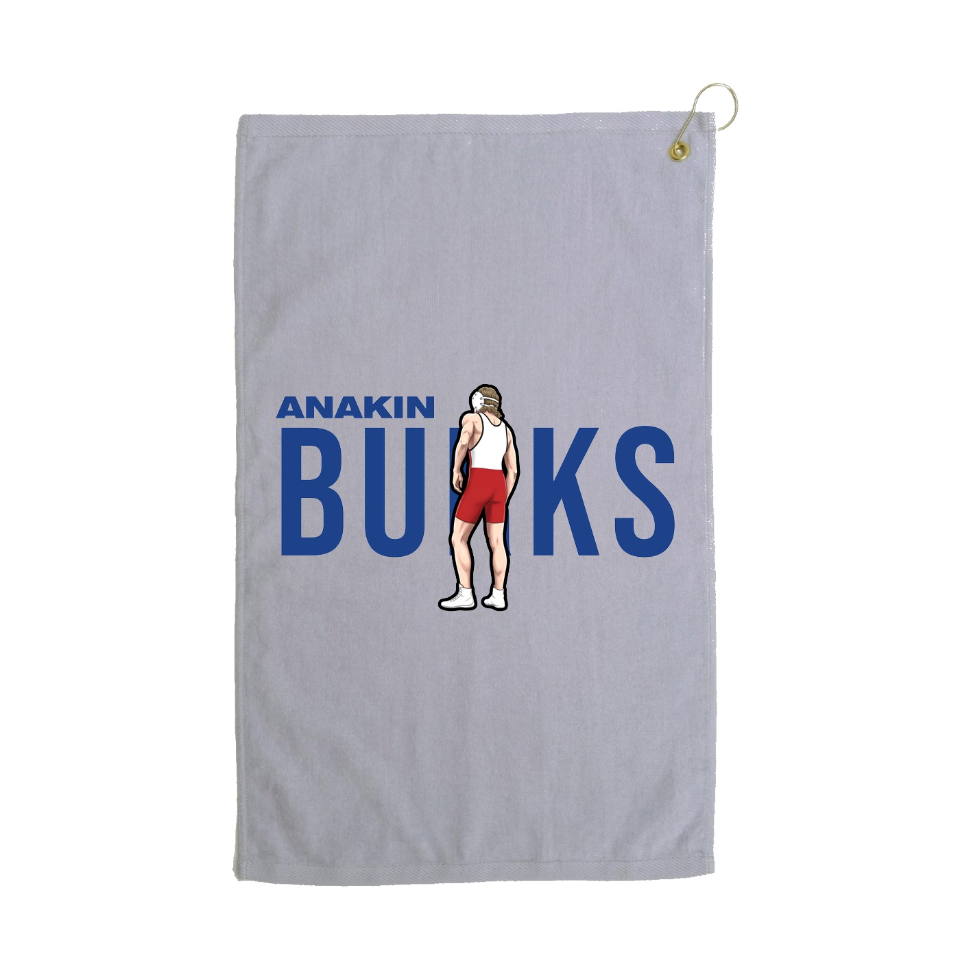 Golf Towel — Player Name in Grey