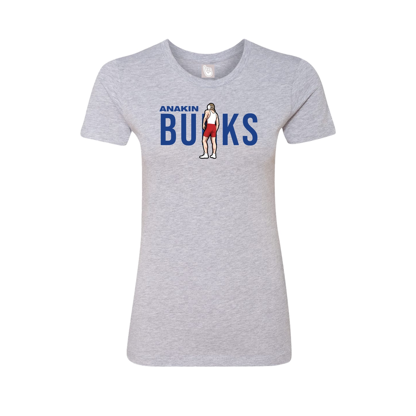 Womens Tee — Player Name in Grey