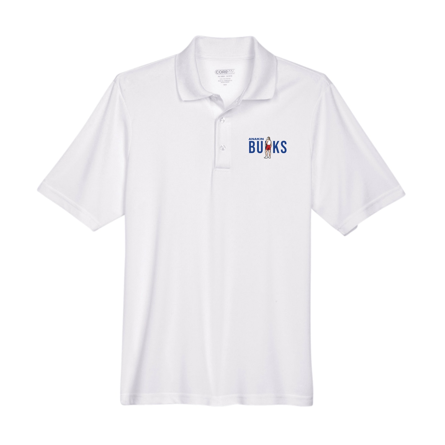 Performance Polo — Player Name in White