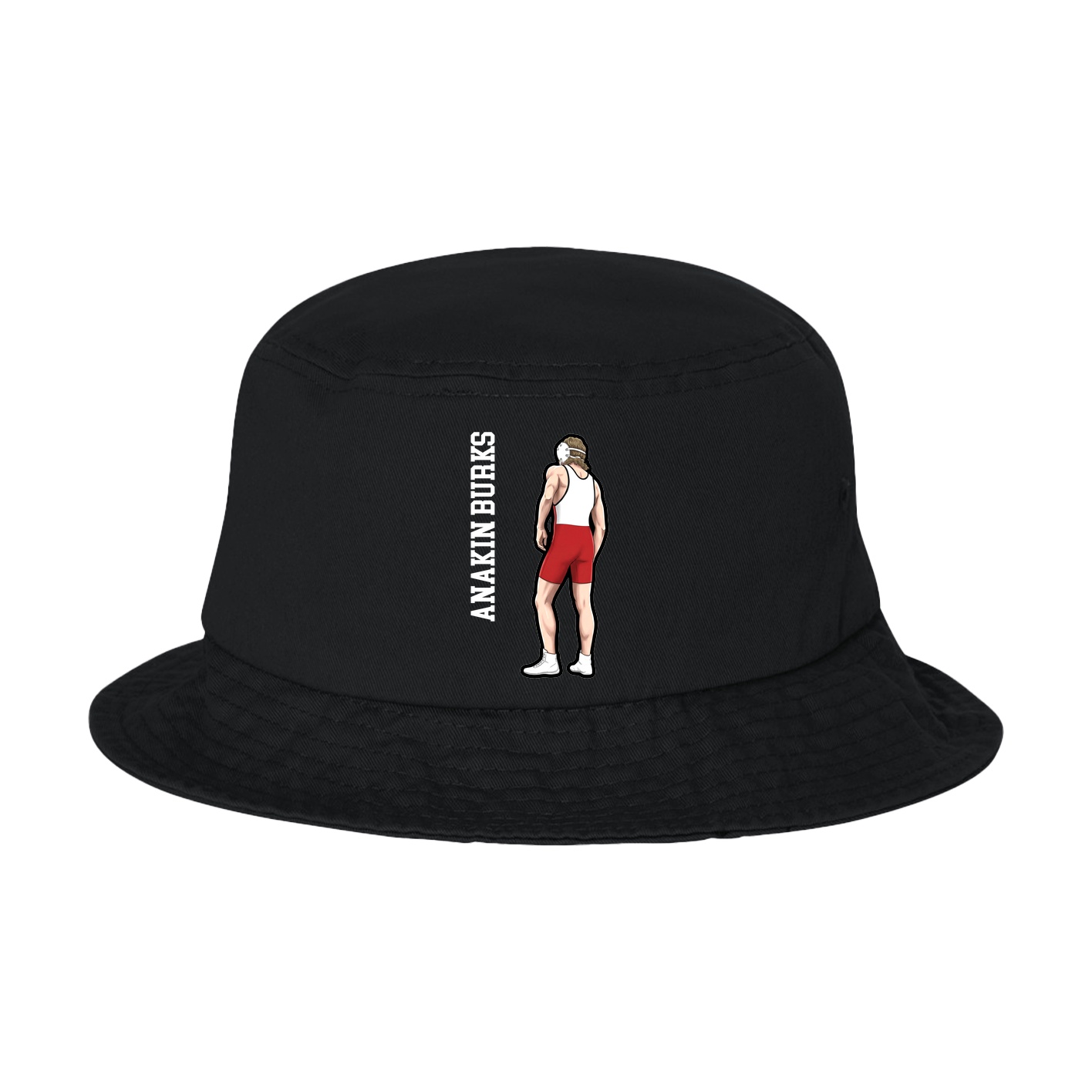 Bucket Cap — Name Vertical in Black