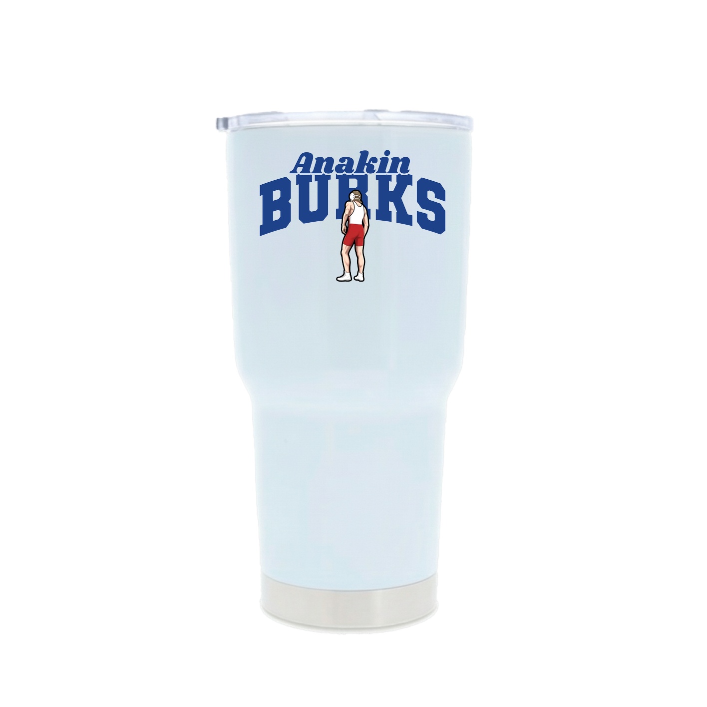 30oz Stainless Steel Tumbler — Signature Arch in White