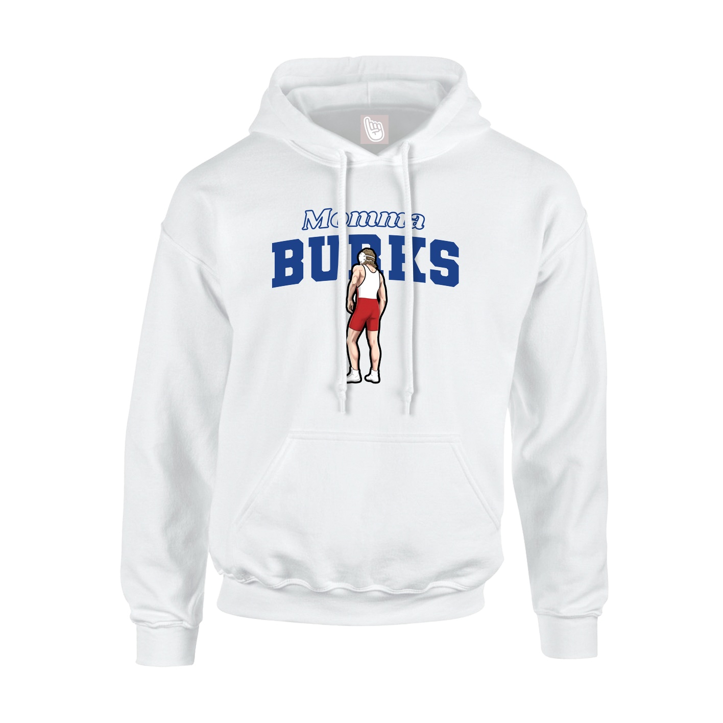Hoodie — Mothers Day Block in White