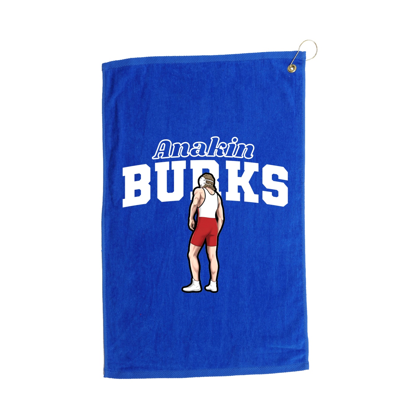Golf Towel — Name Arch in Royal
