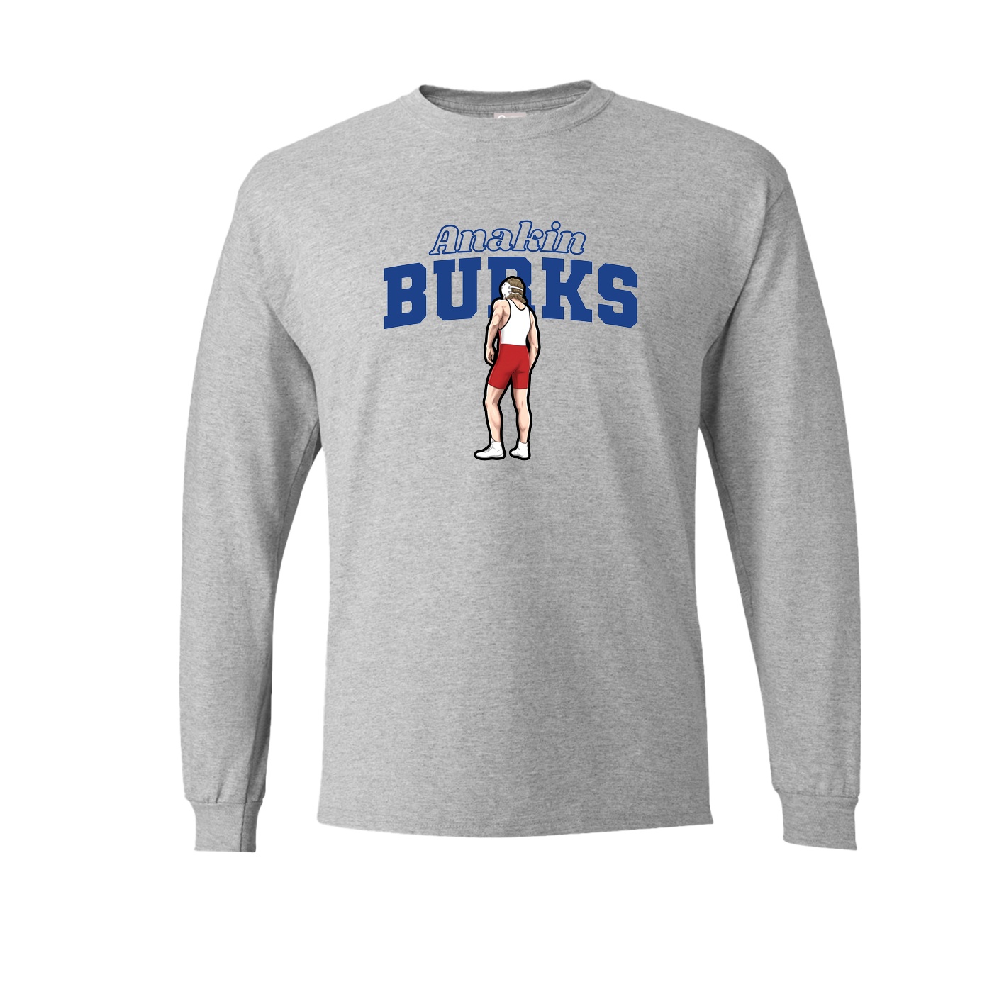 Long Sleeve Tee — Name Arch in Grey