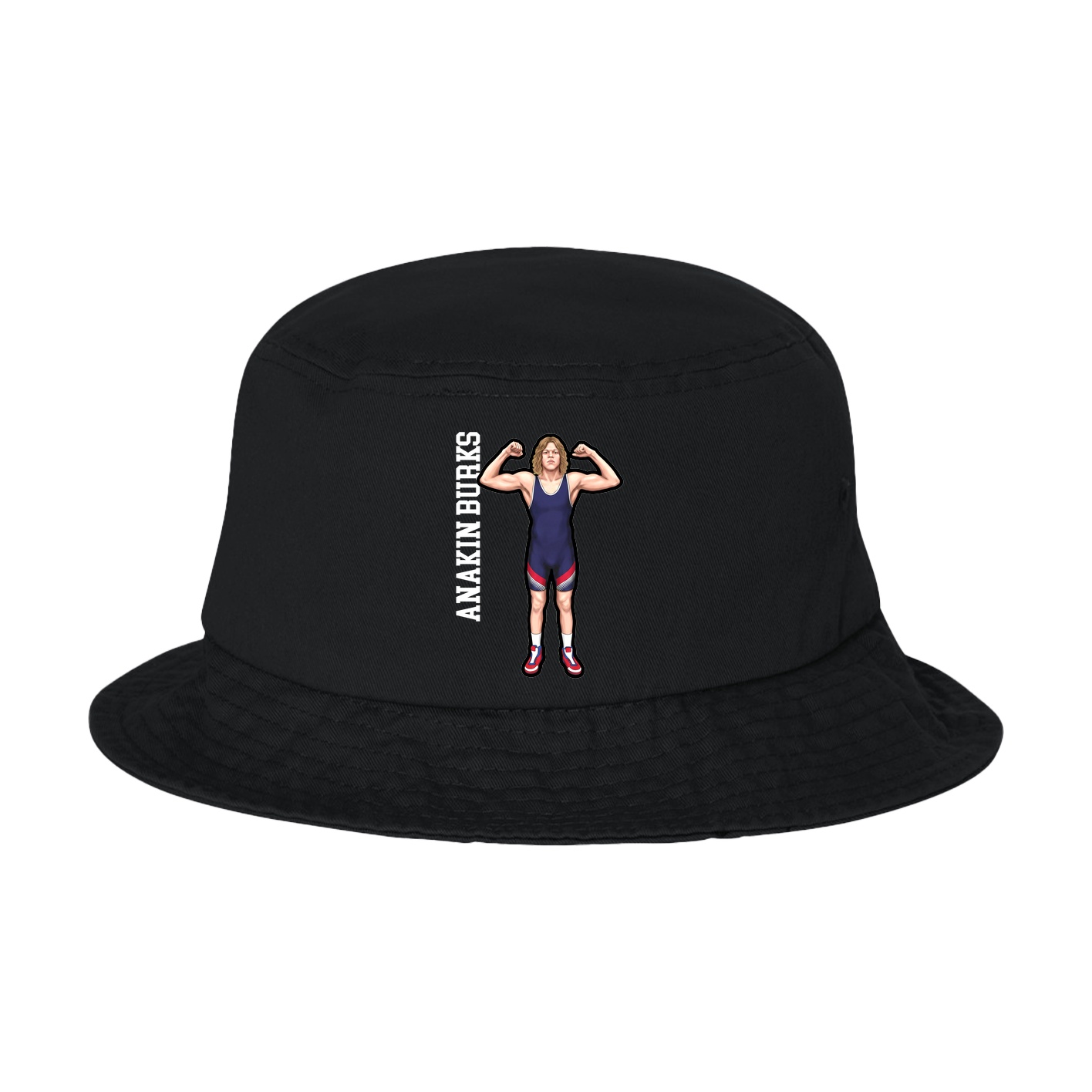 Bucket Cap — Name Vertical in Black