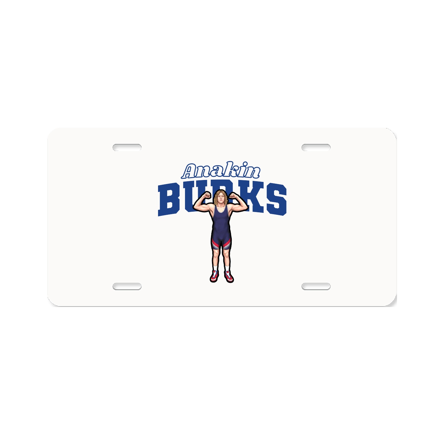 License Plate — Name Arch in Classic