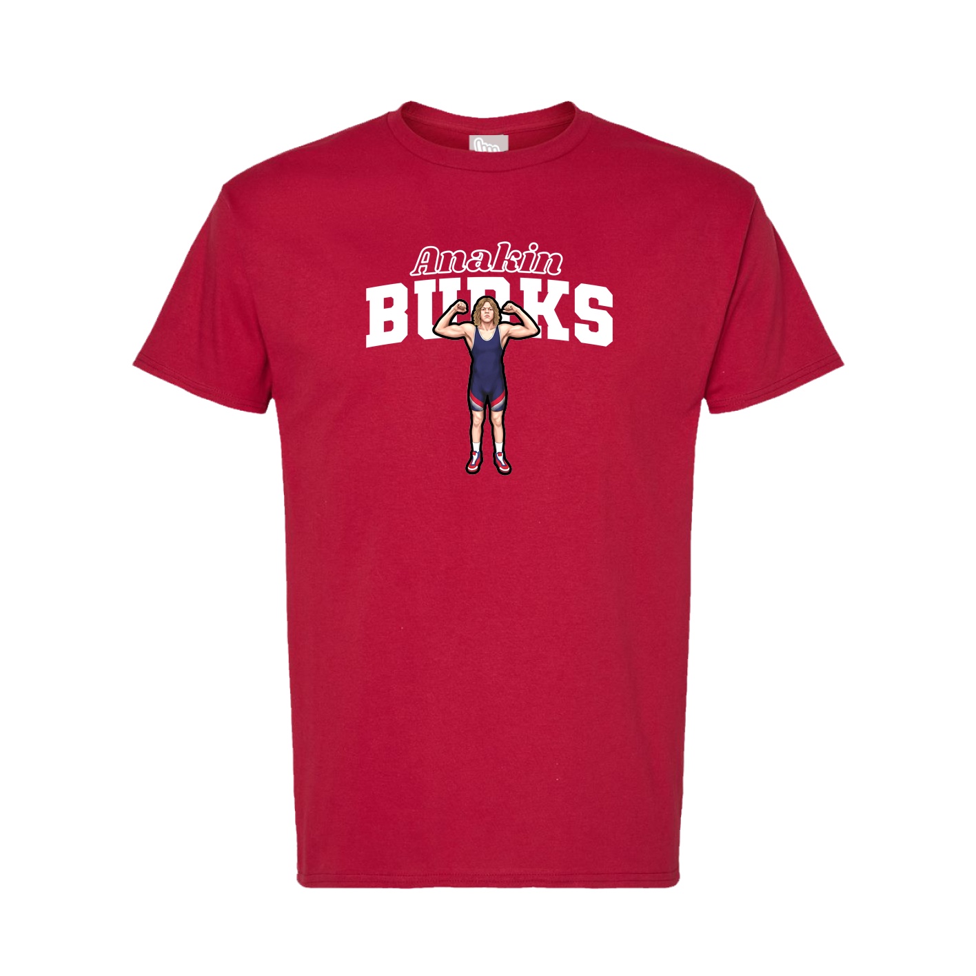 Tee — Name Arch in Crimson