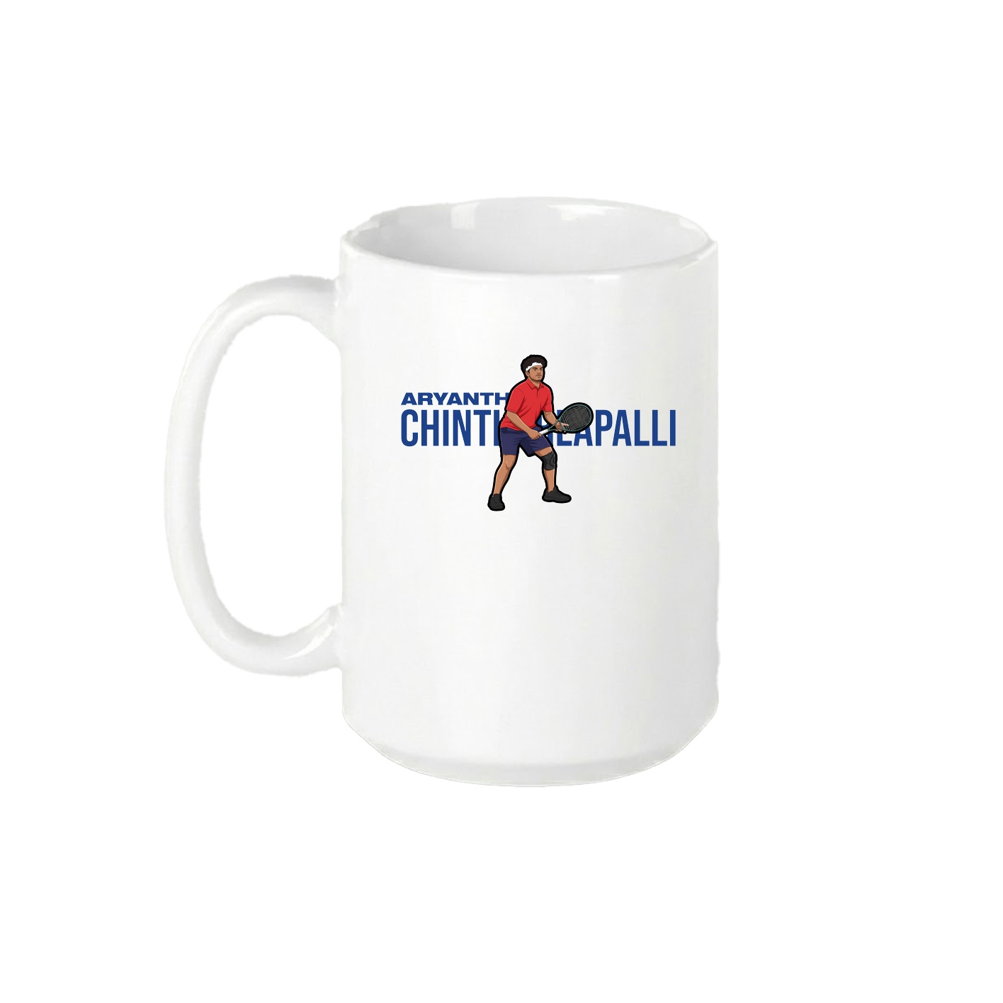 15oz Coffee Mug — Player Name in White