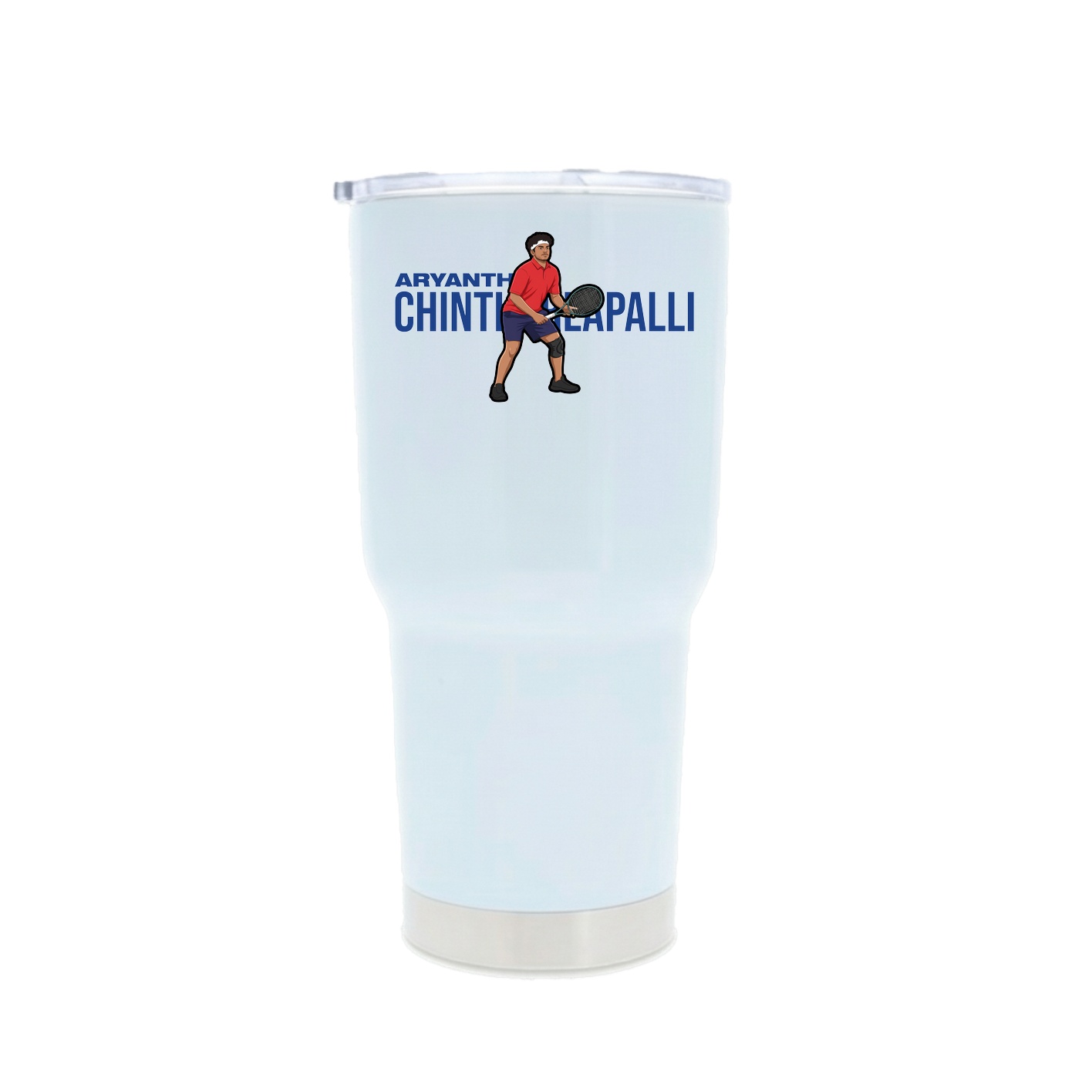30oz Stainless Steel Tumbler — Player Name in White