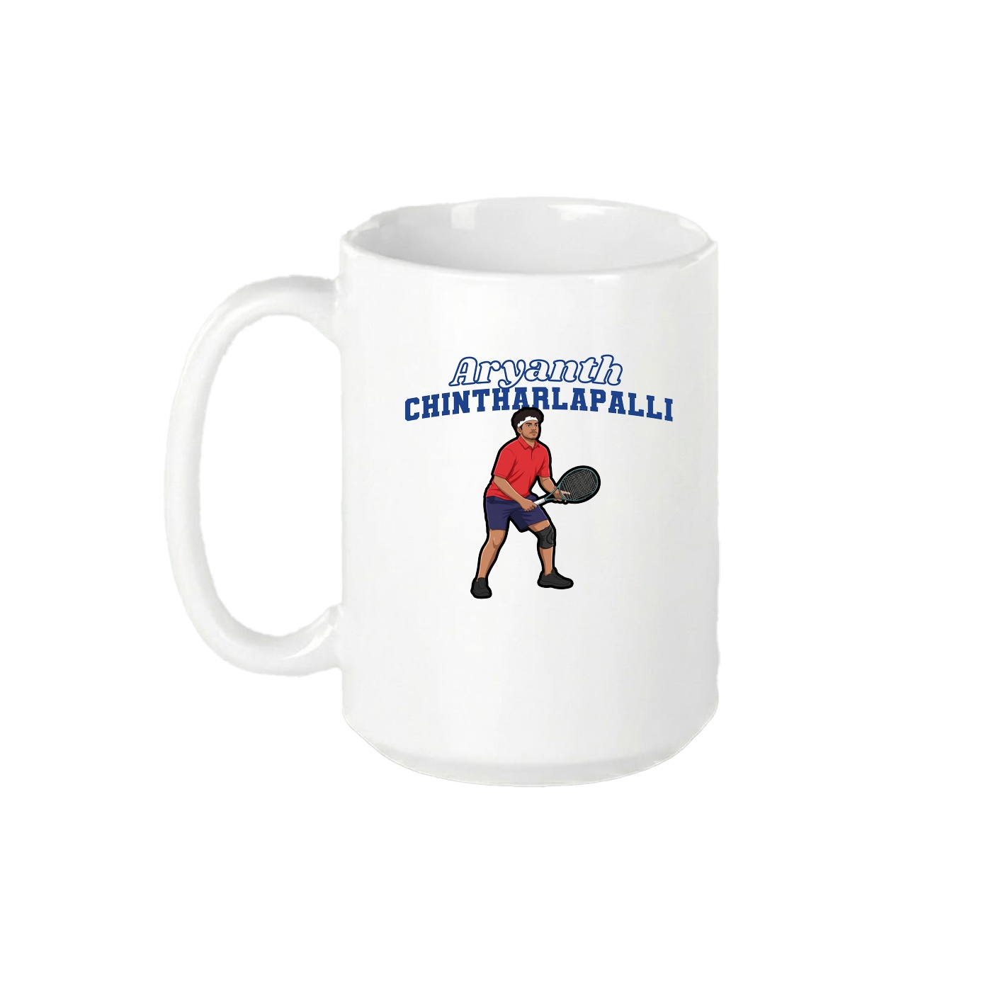 15oz Coffee Mug — Name Arch in White