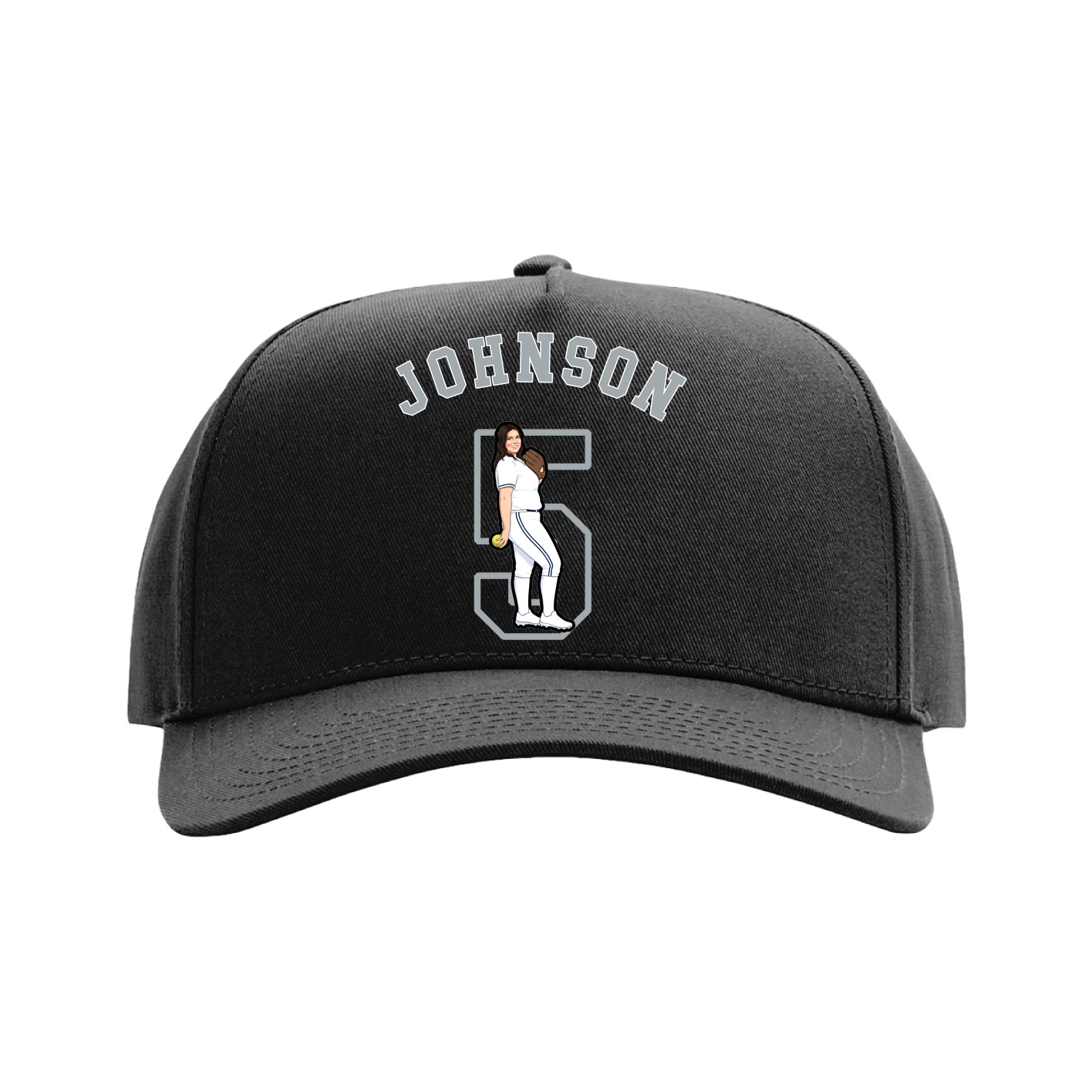 Full Fabric Five-Panel Champ Cap