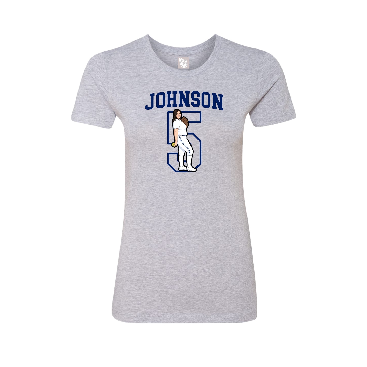 Fitted Women's Tee — Shirsey in Grey