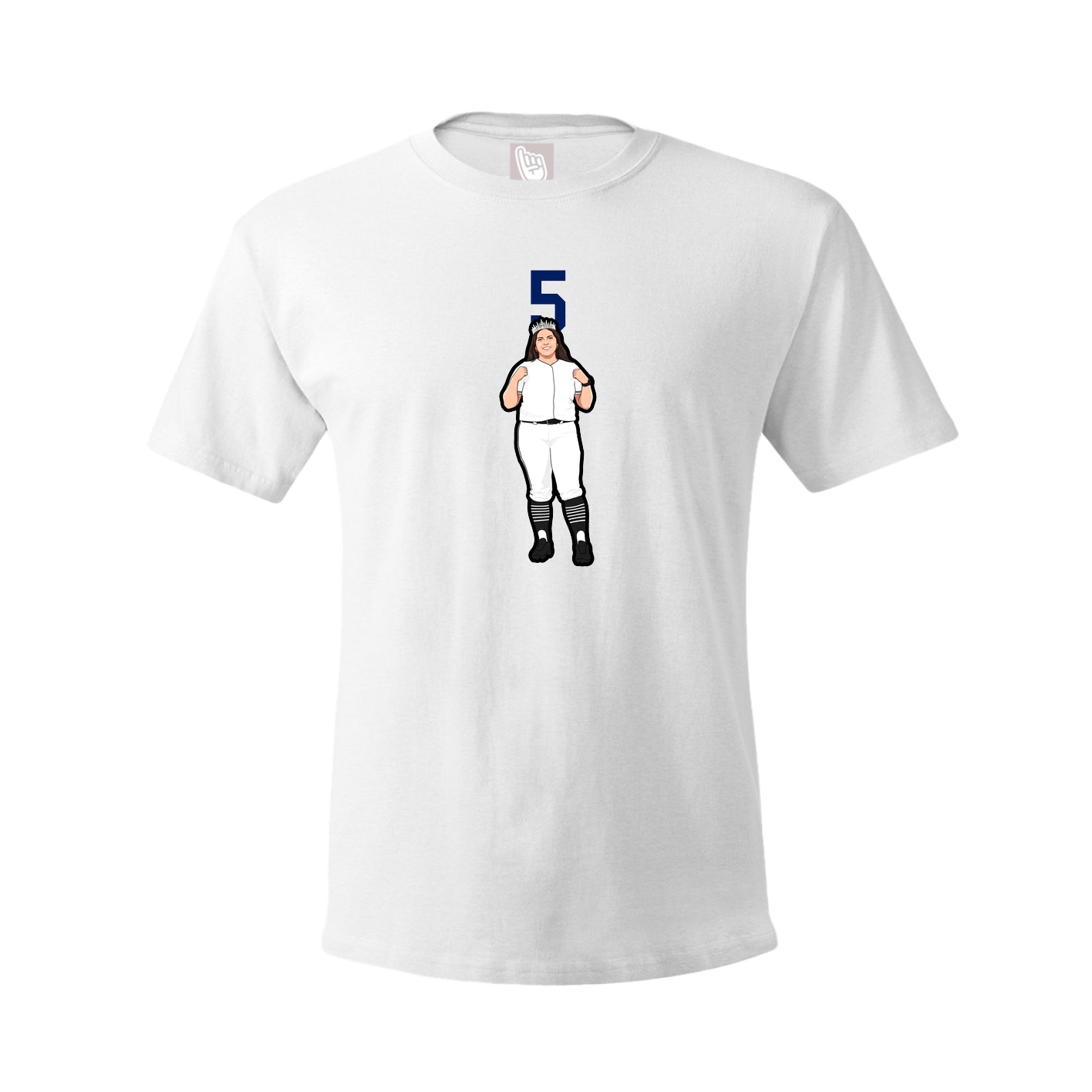 Tee — Number Top in White