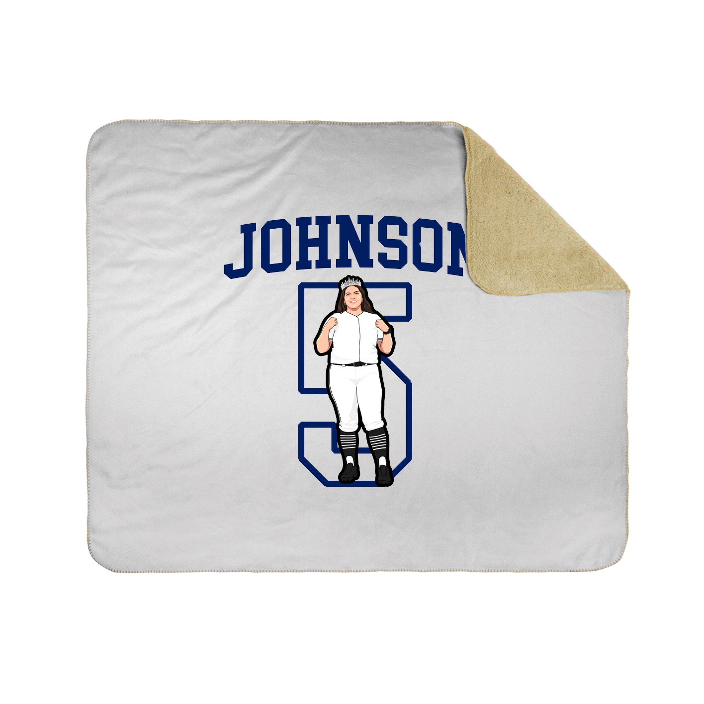 Throw Blanket — Shirsey in White