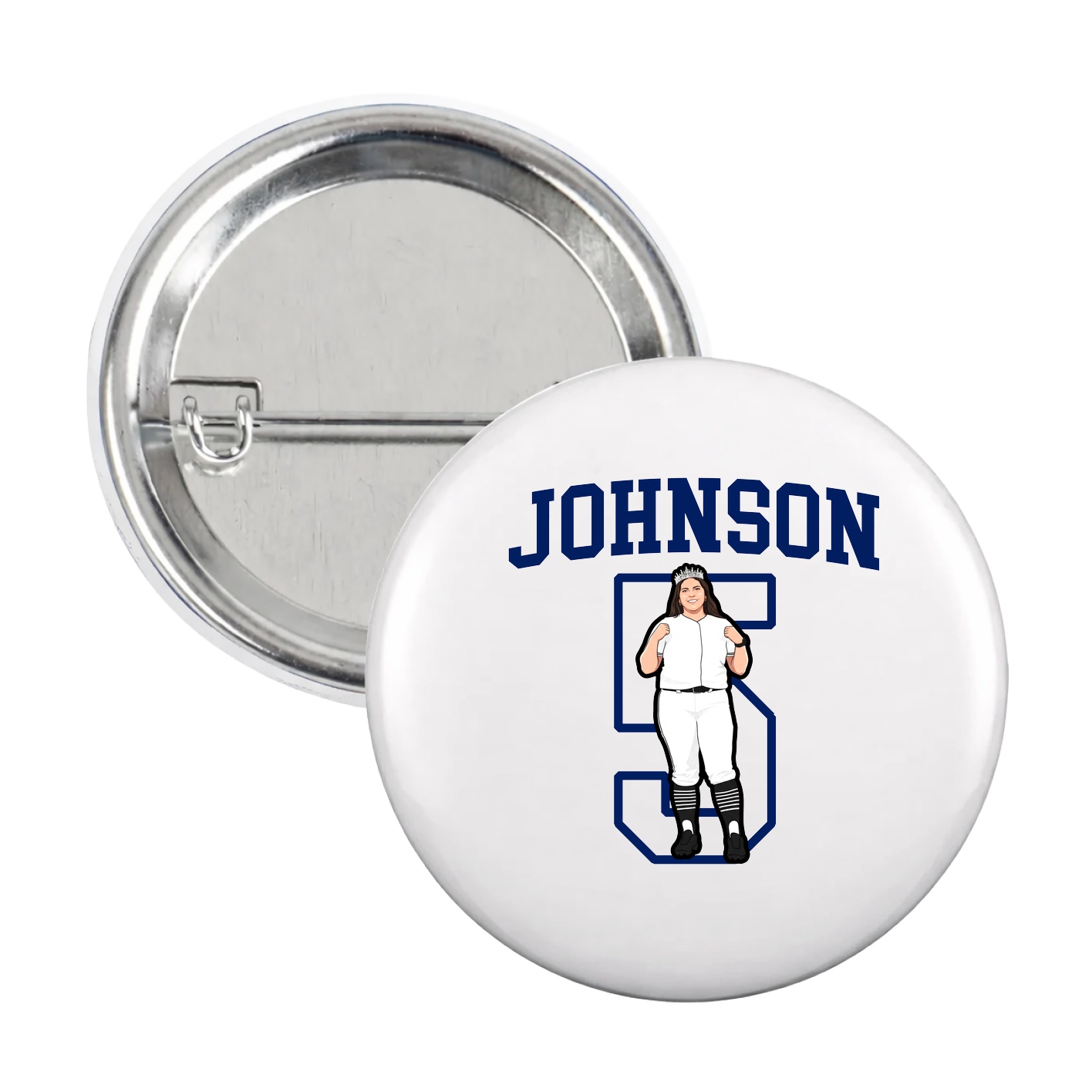 Game Day Button — Shirsey in White