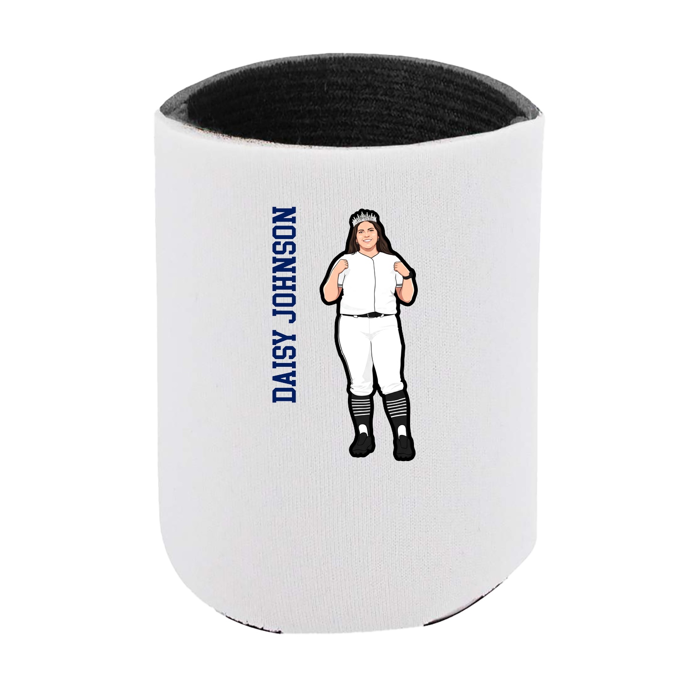 Can Holder — Name Vertical in White