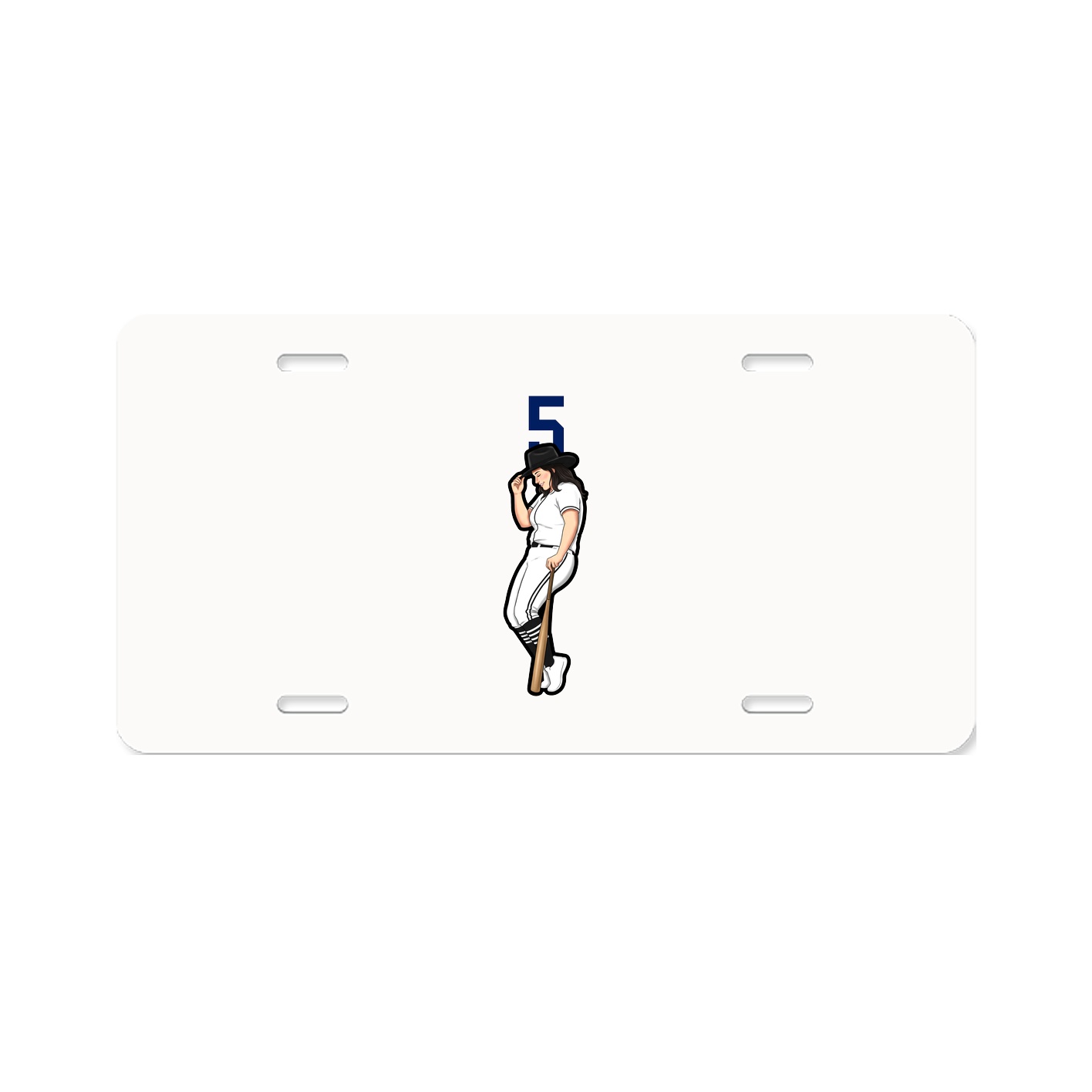 License Plate — Number Top in Classic