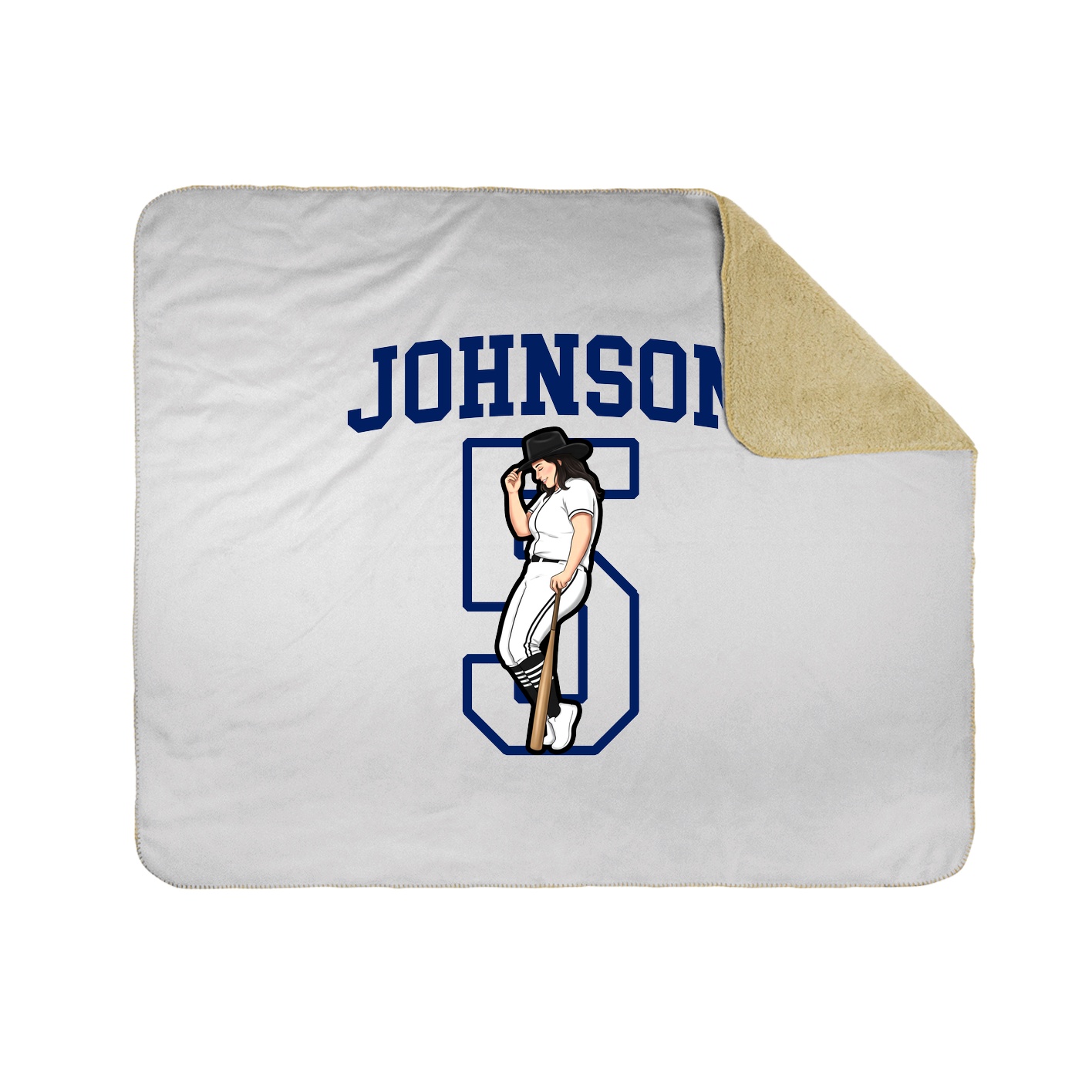 50x60 Sherpa Lined Throw Blanket