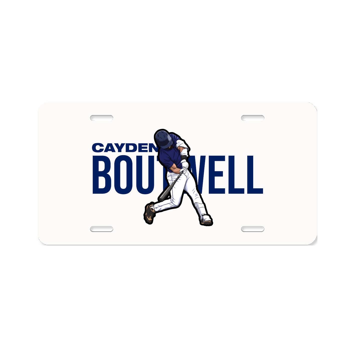 License Plate — Player Name in Classic