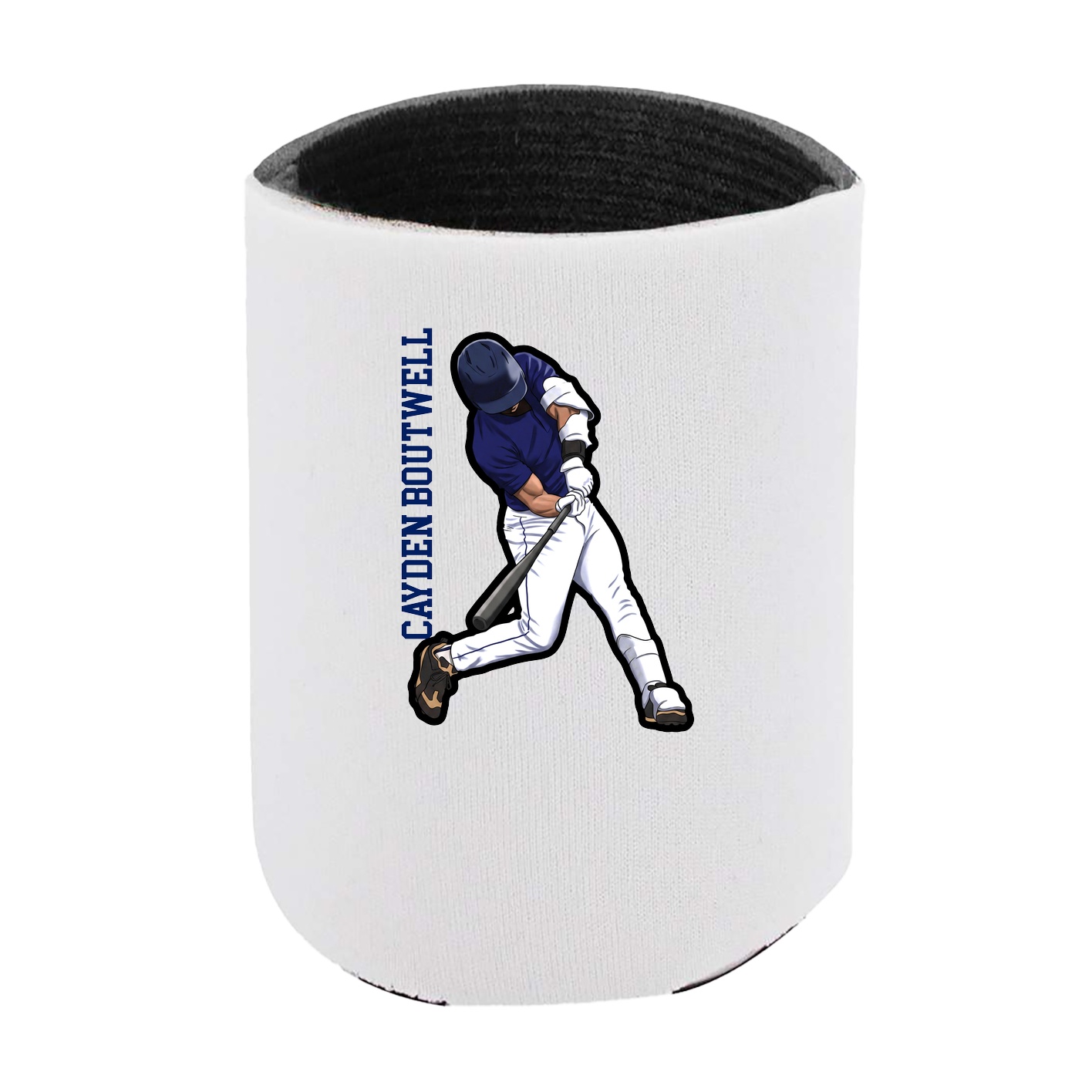 Can Holder — Name Vertical in White