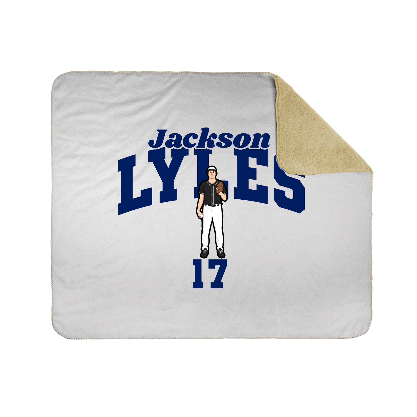 Throw Blanket — Signature Arch in White