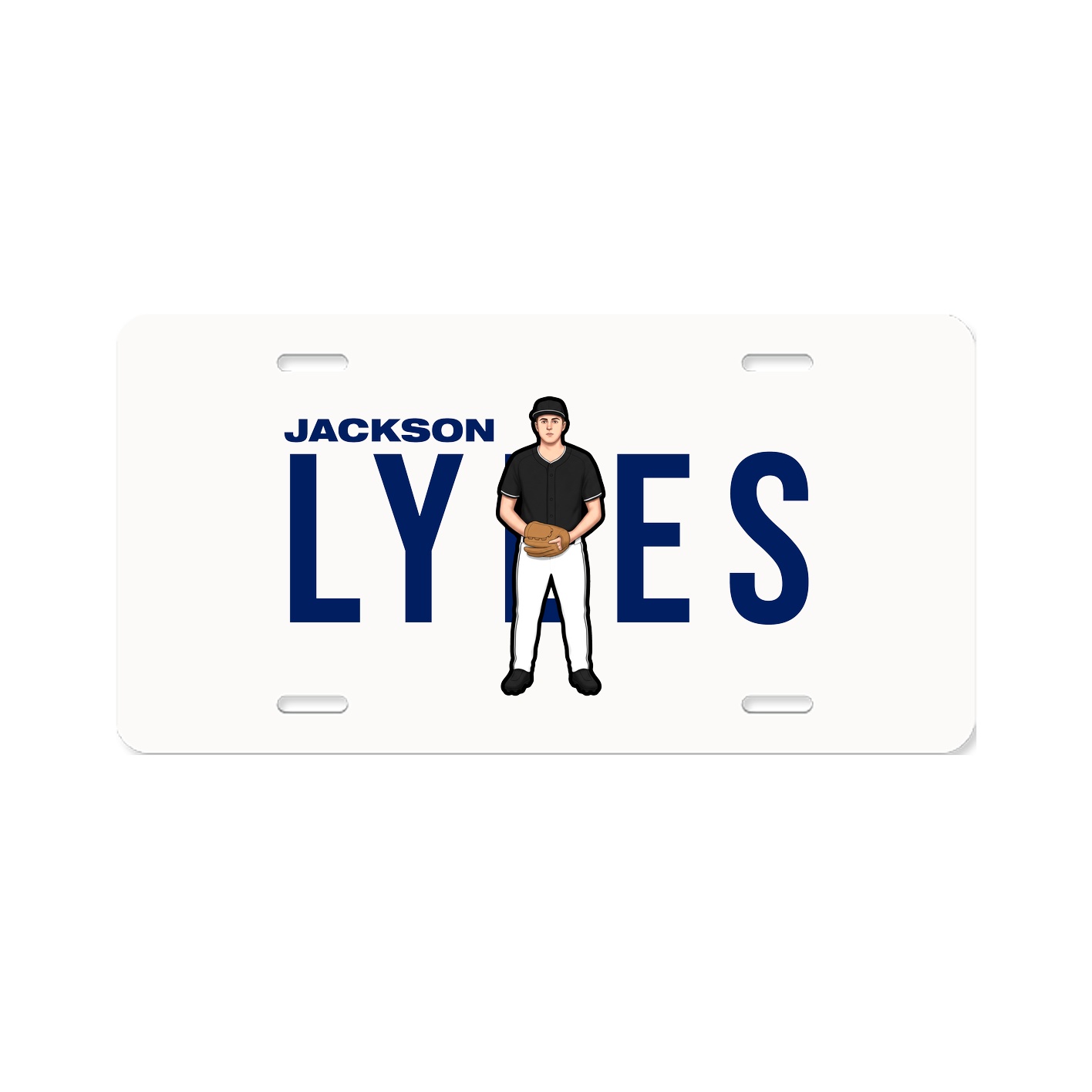 License Plate — Player Name in Classic