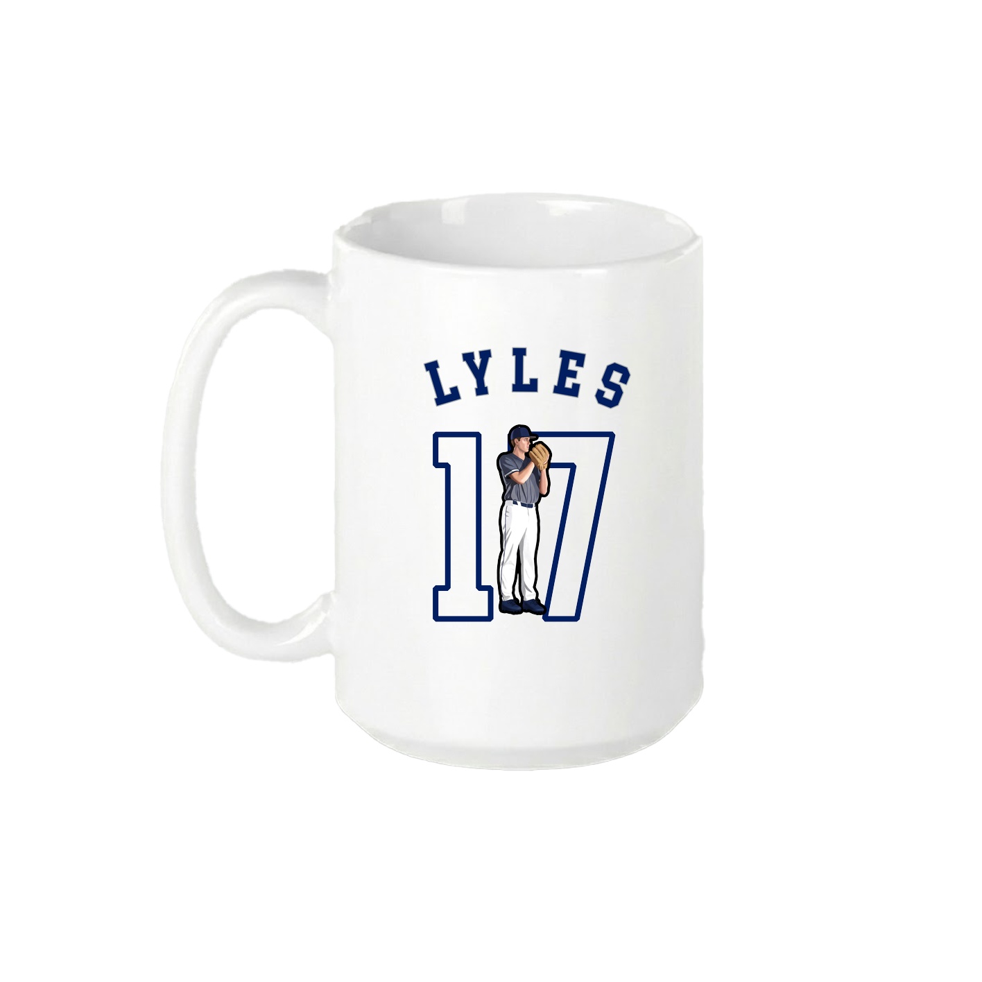 15oz Coffee Mug — Shirsey Arch in White