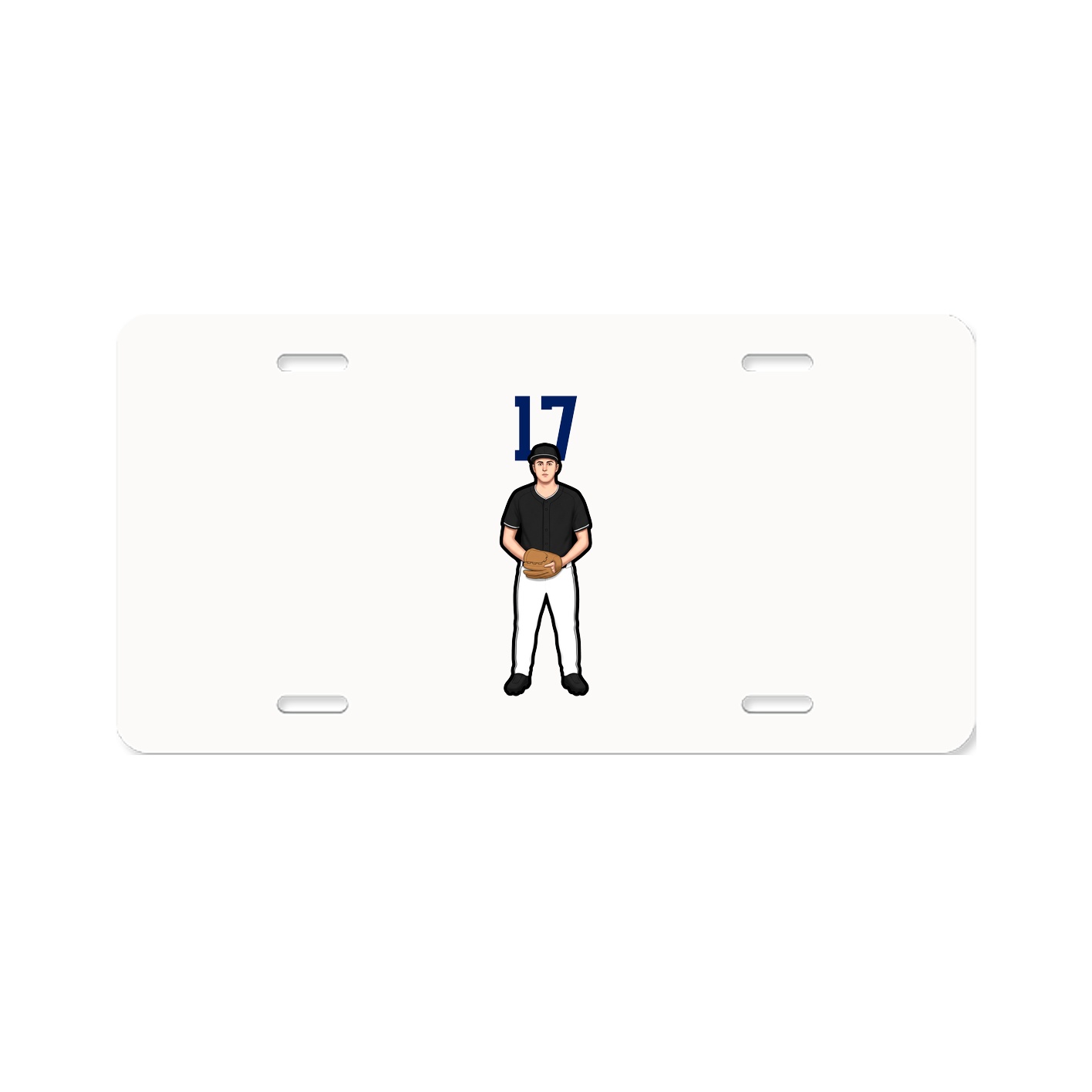 License Plate — Number Top in Classic