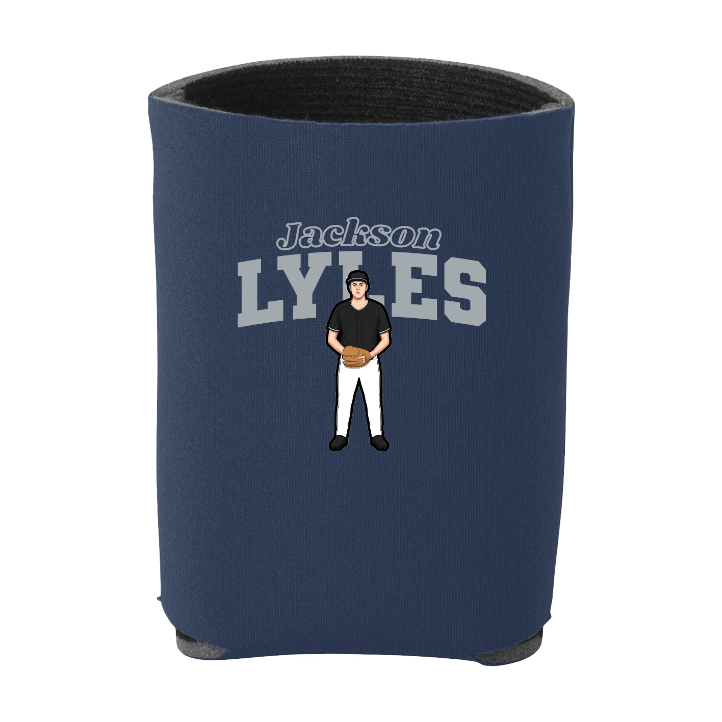 Can Holder — Name Arch in Navy