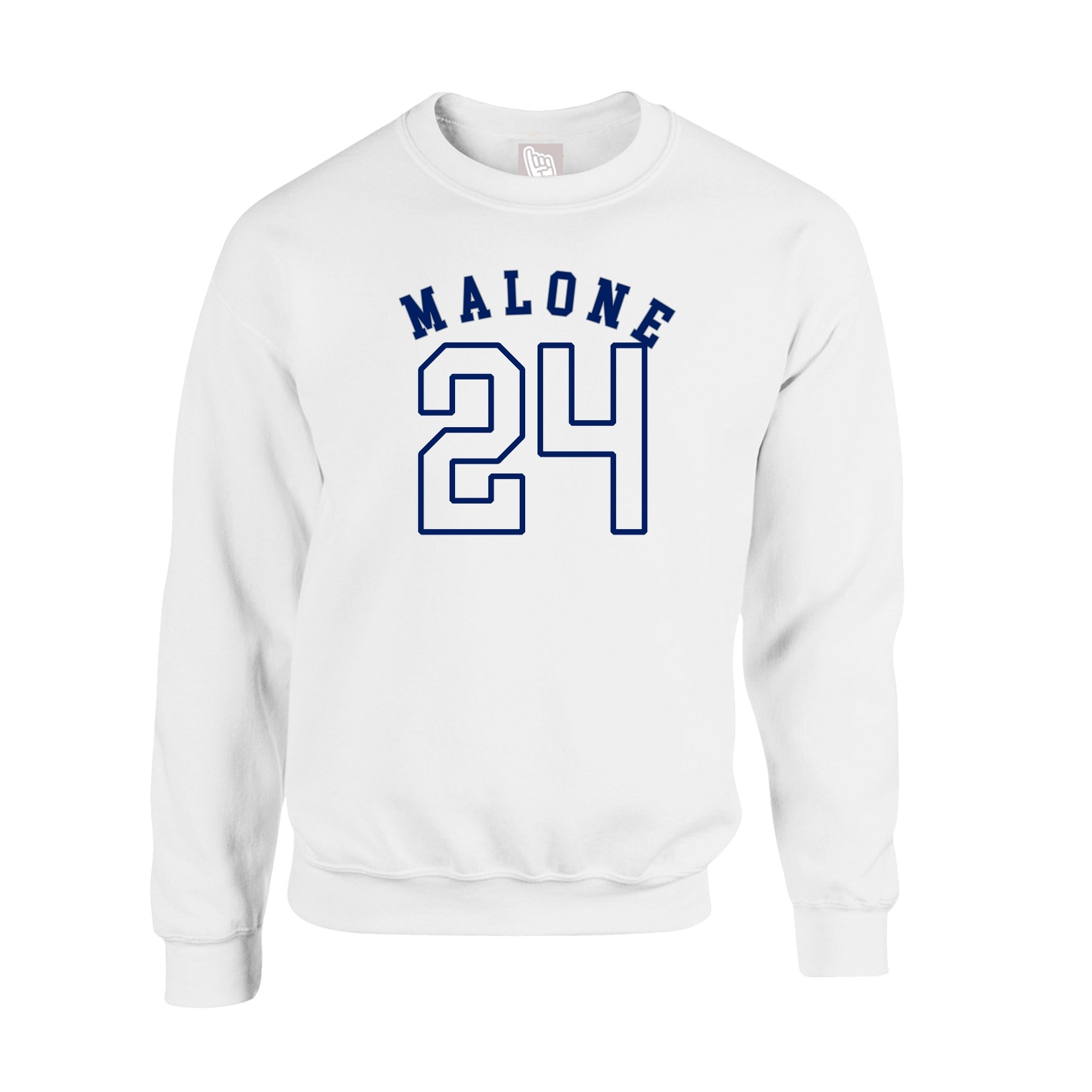 Fleece Crew — Shirsey Arch in White