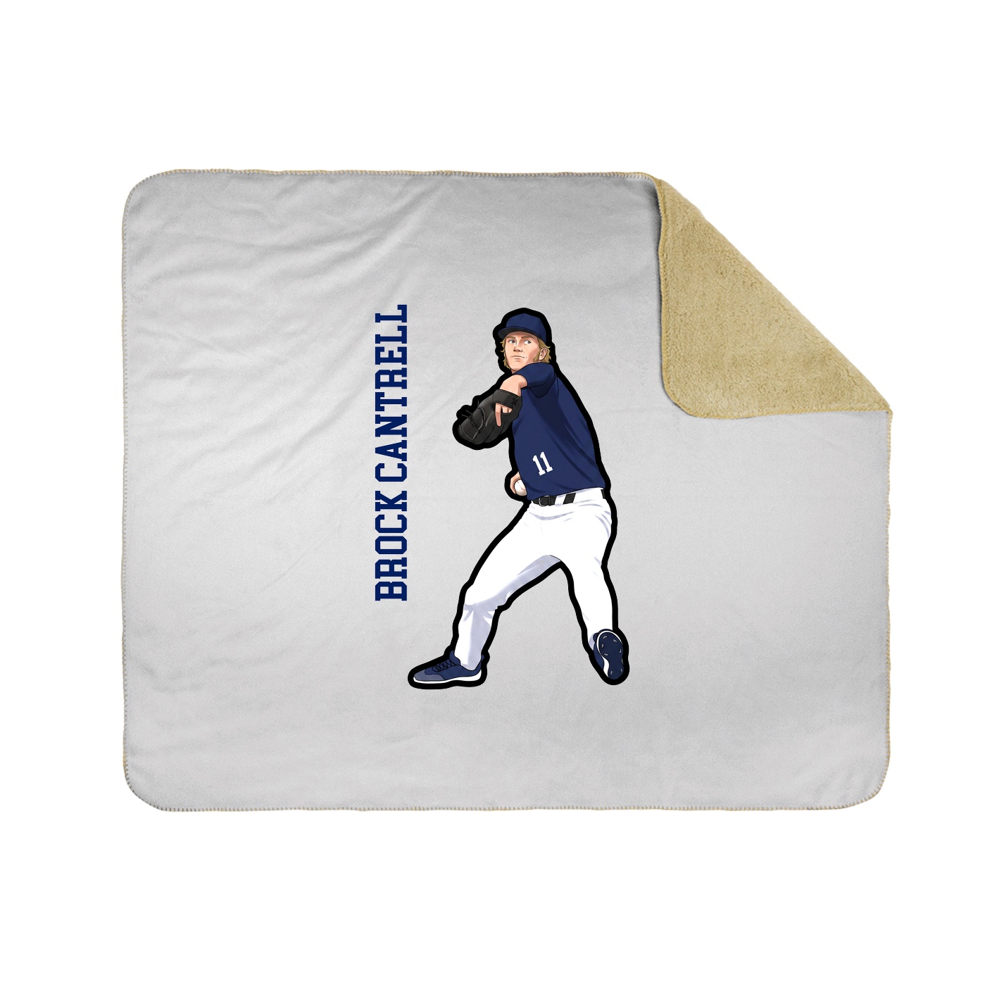 50x60 Sherpa Lined Throw Blanket
