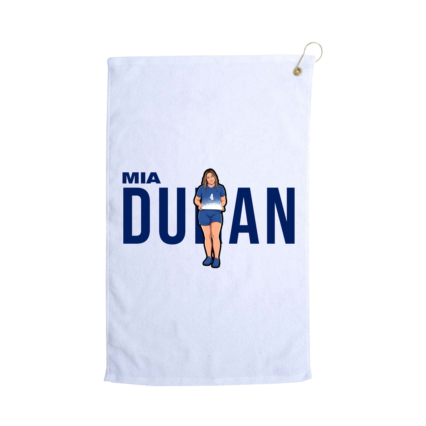 Golf Towel — Player Name in White