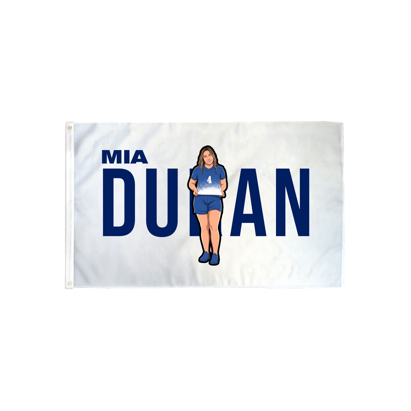 3x5 Flag — Player Name in Classic
