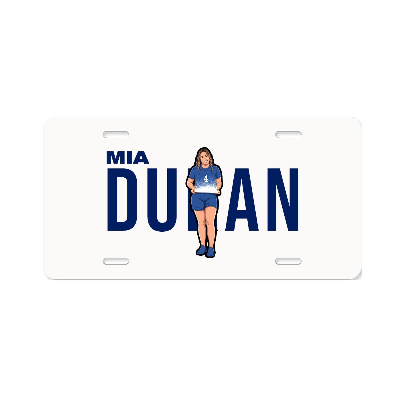 License Plate — Player Name in Classic