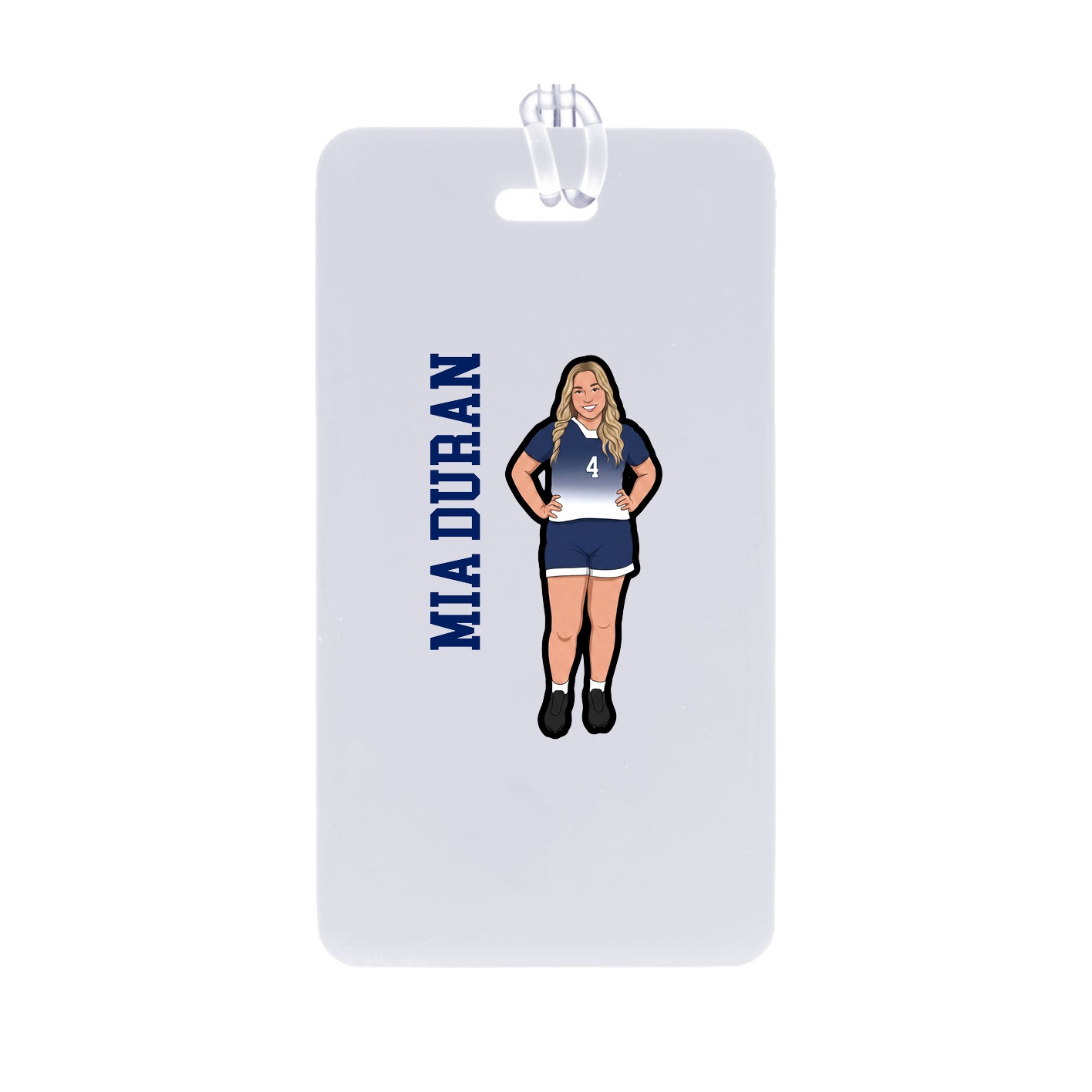 Bag Tag — Name Vertical in Classic