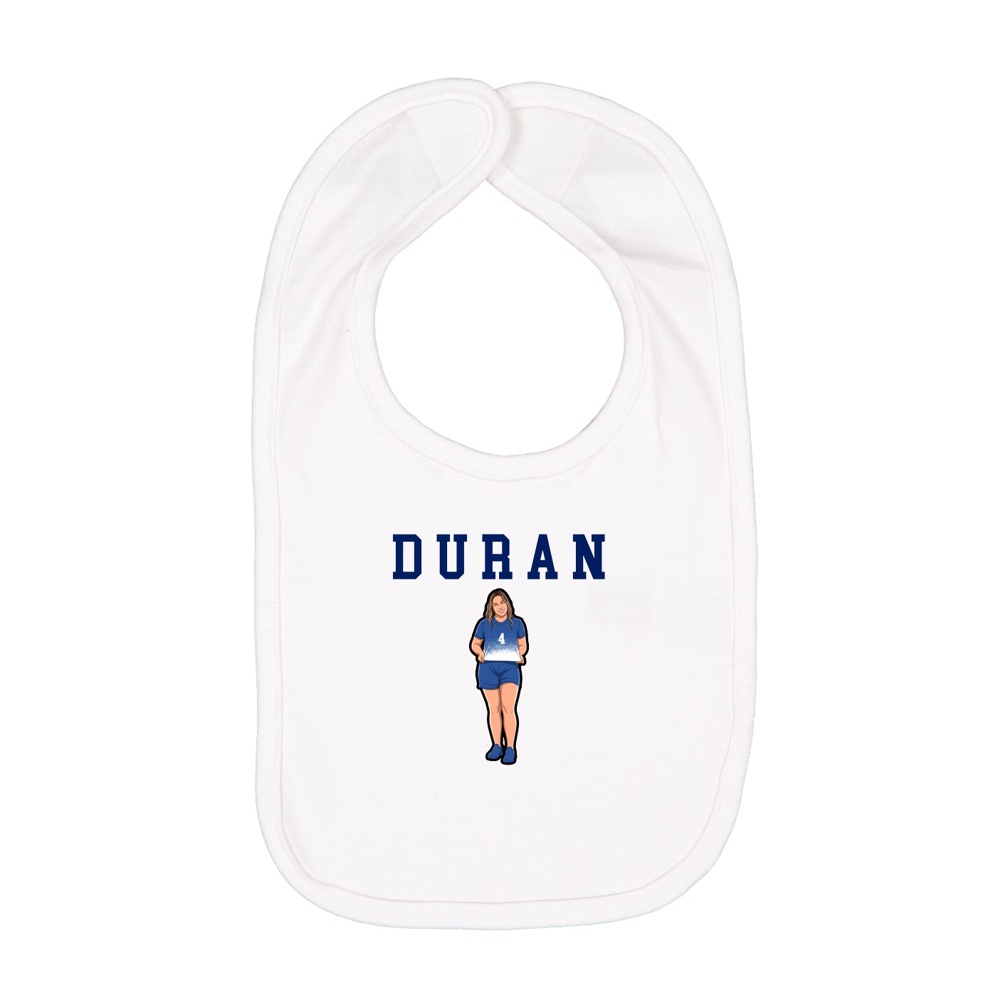 Infant Bib — Shirsey in White