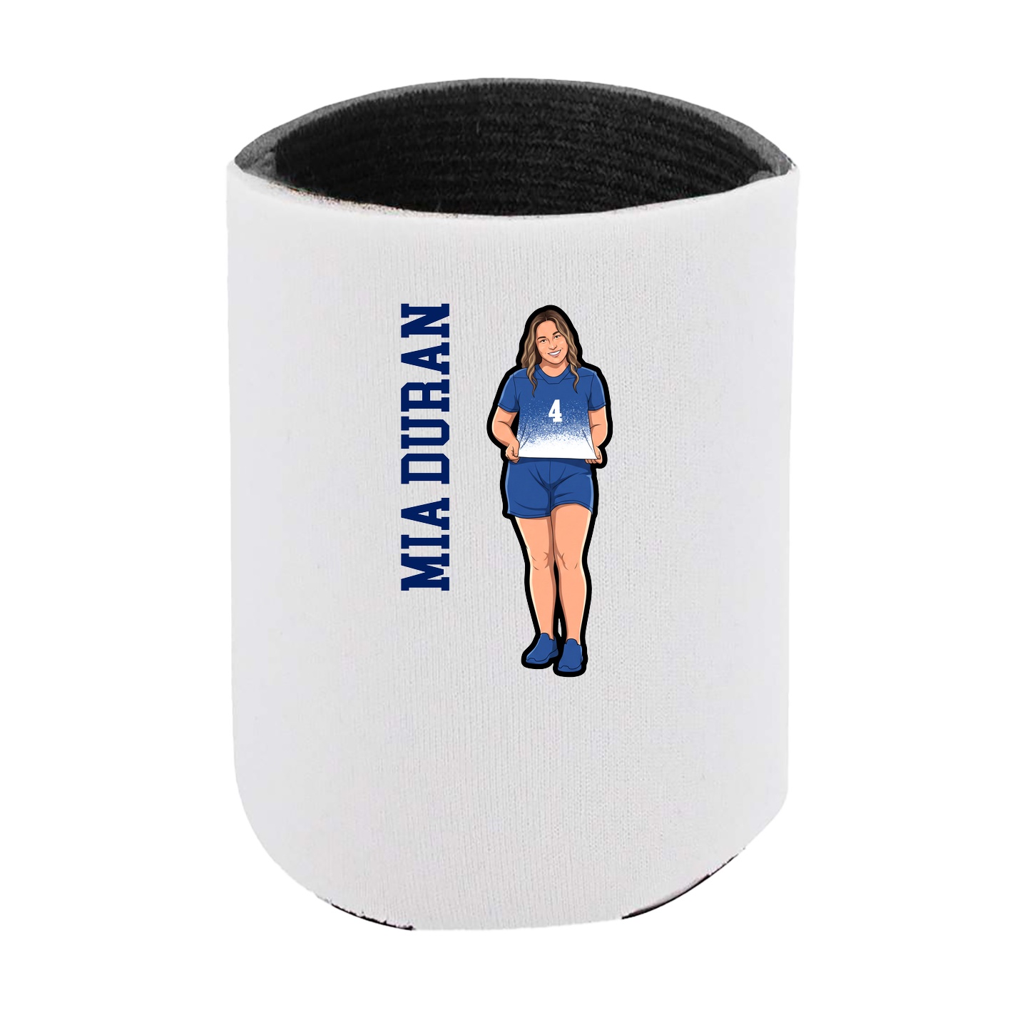 Can Holder — Name Vertical in White