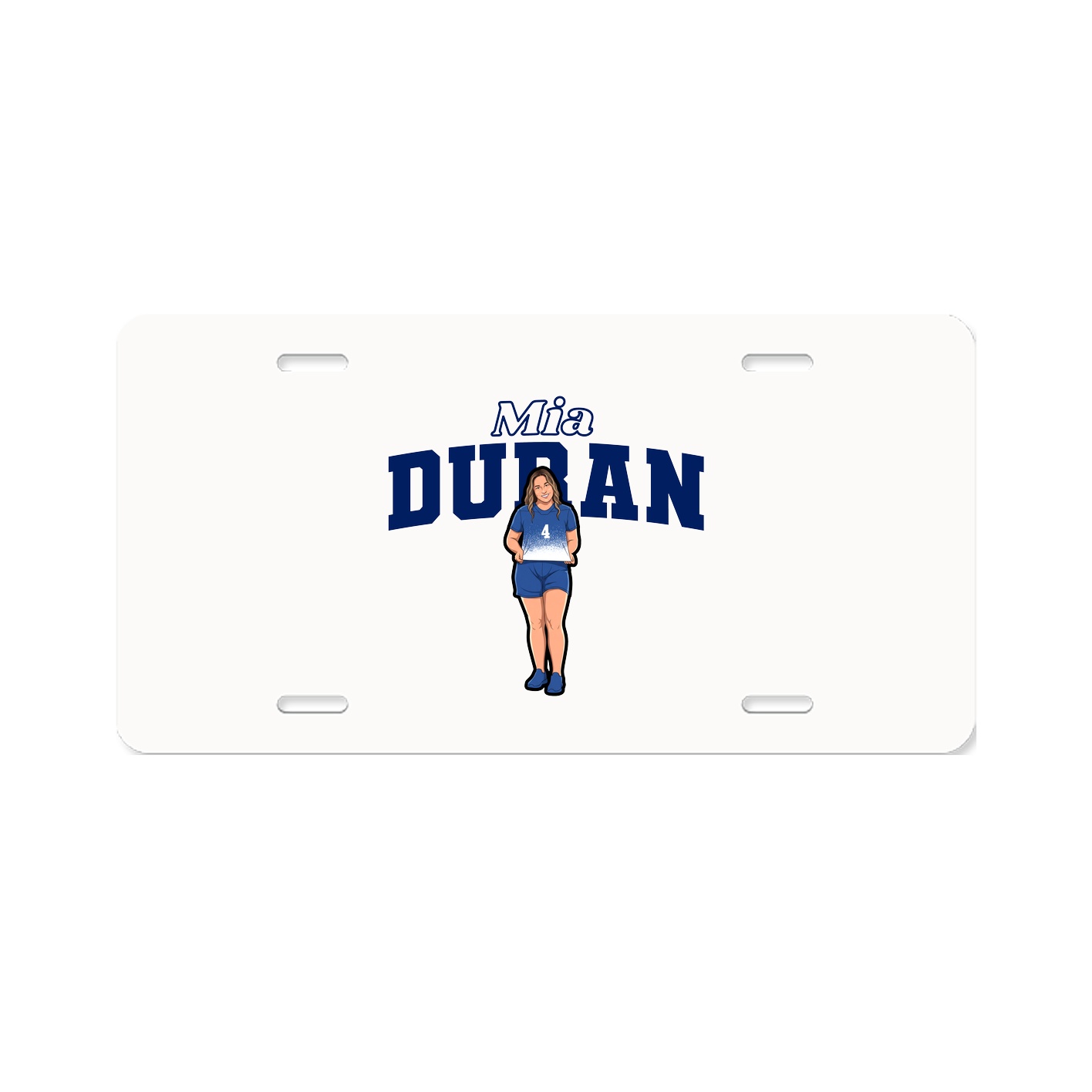 License Plate — Name Arch in Classic