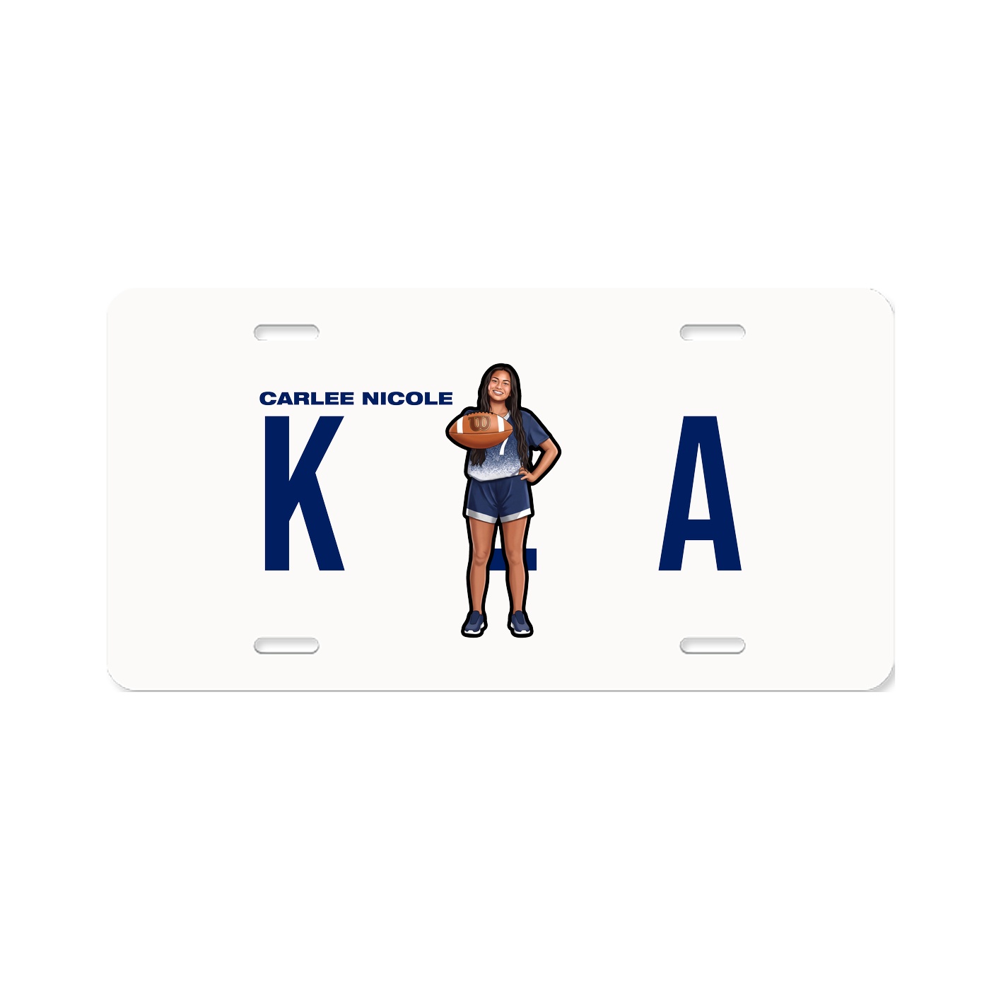 License Plate — Player Name in Classic