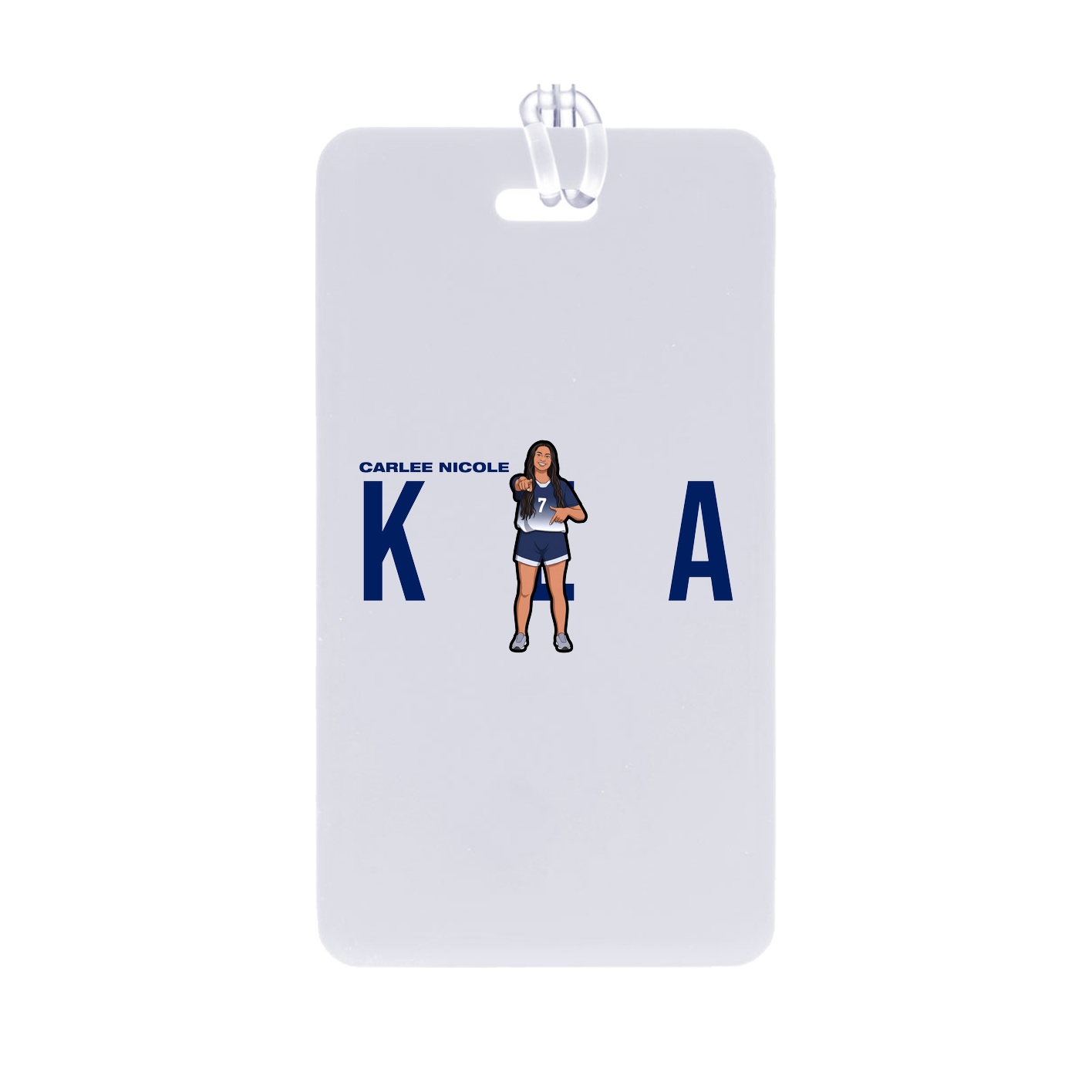 Bag Tag — Player Name in Classic
